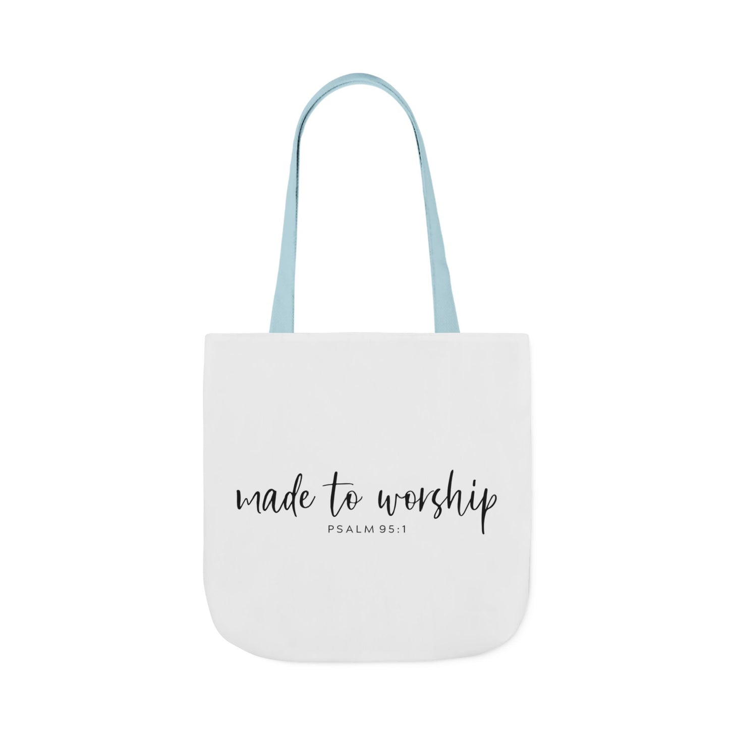 Inspirational Canvas Tote Bag - Faithful Design, Jesus Quote