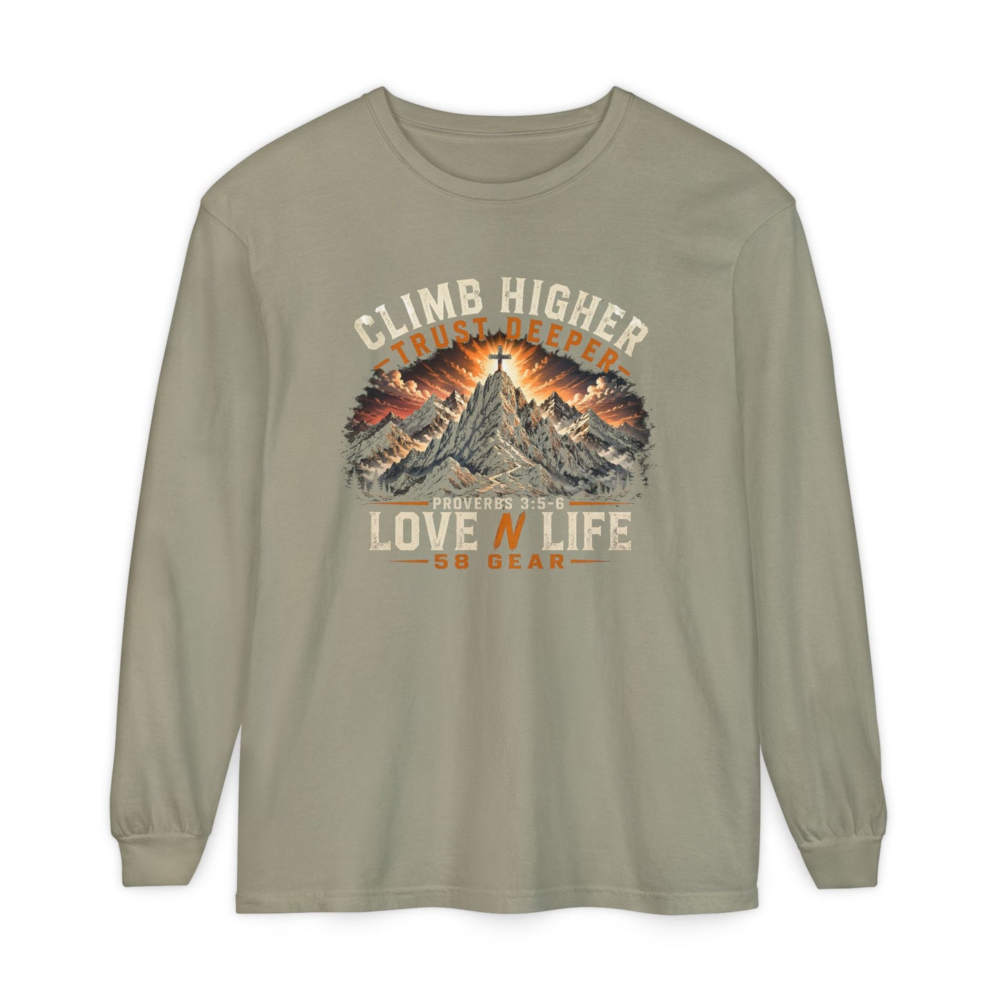 Climb Higher Mountain Long Sleeve Tee