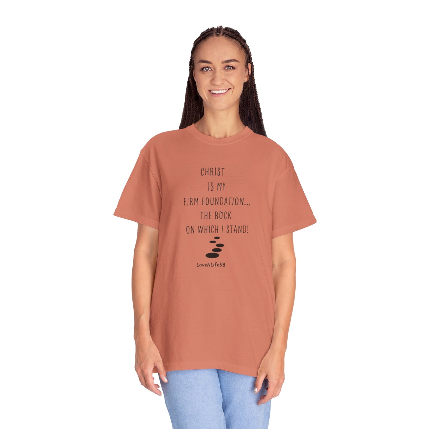 CHRIST MY ROCK Tee - Comfort Colors