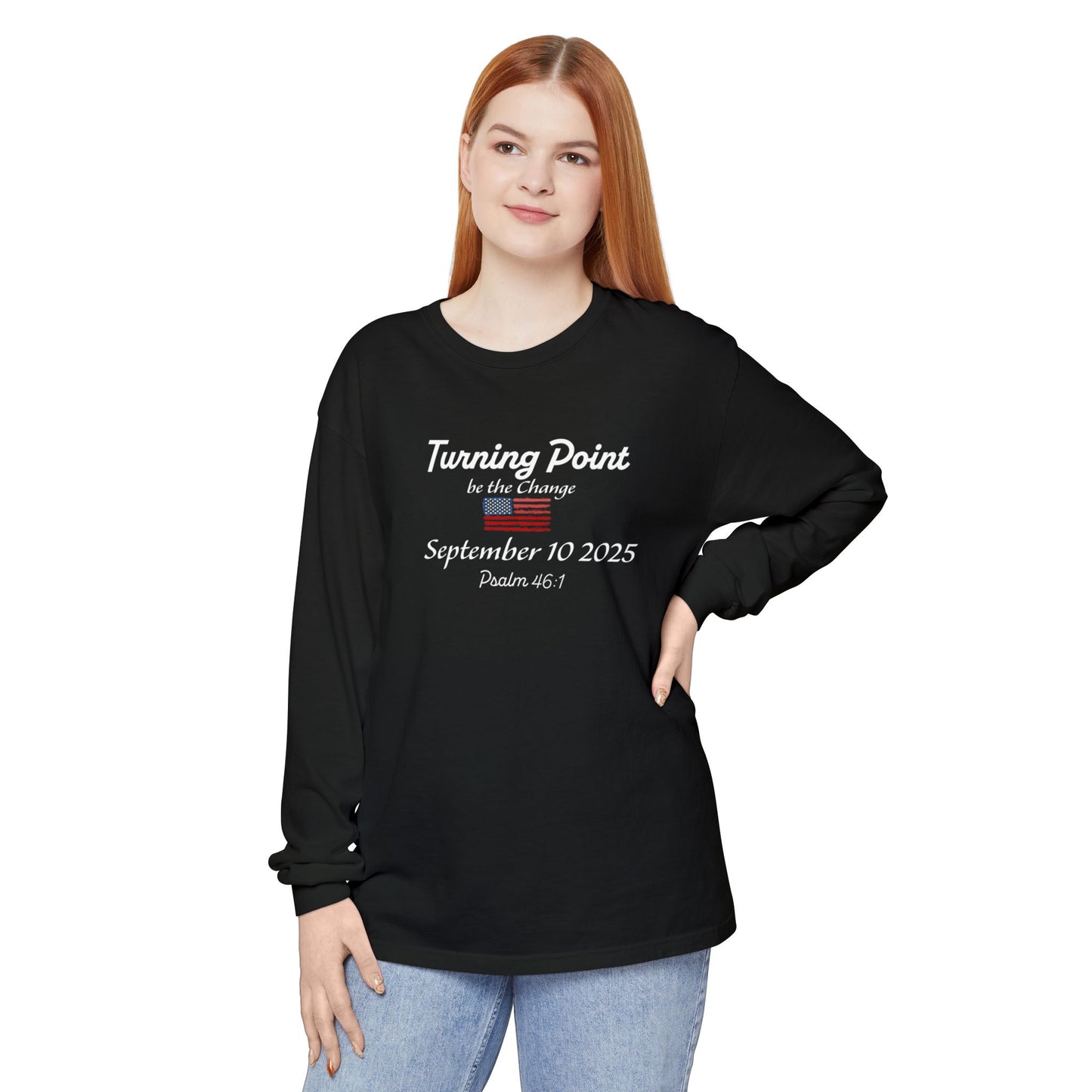 Turning Point Be the Change Long Sleeve Tee - Comfort Colors