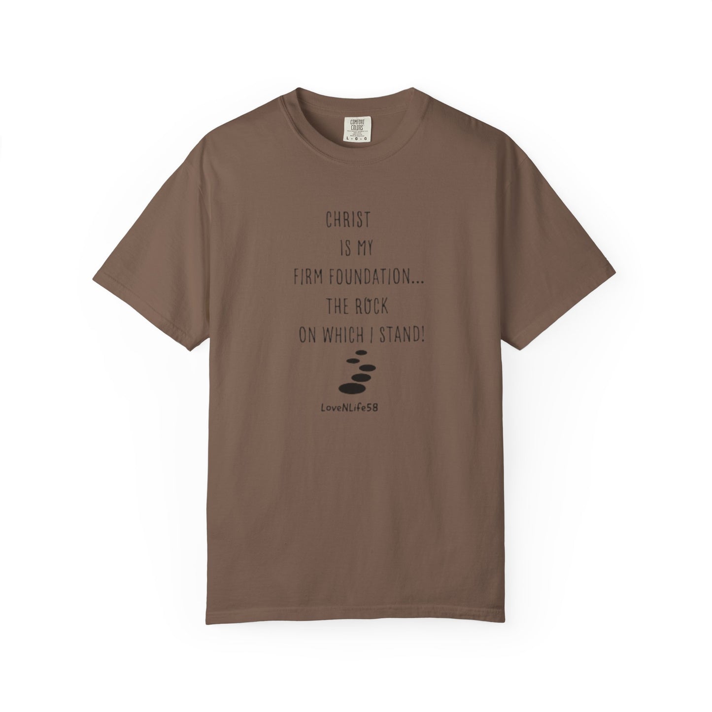 CHRIST MY ROCK Tee - Comfort Colors