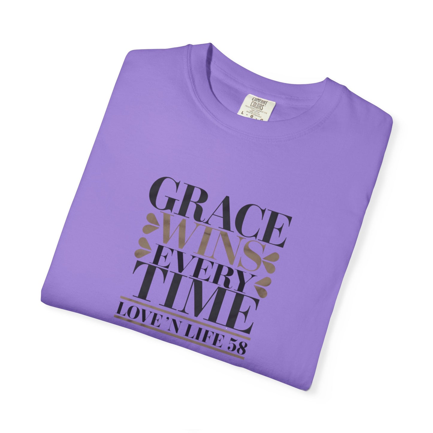 Grace Wins Every Time Tee - Comfort Colors