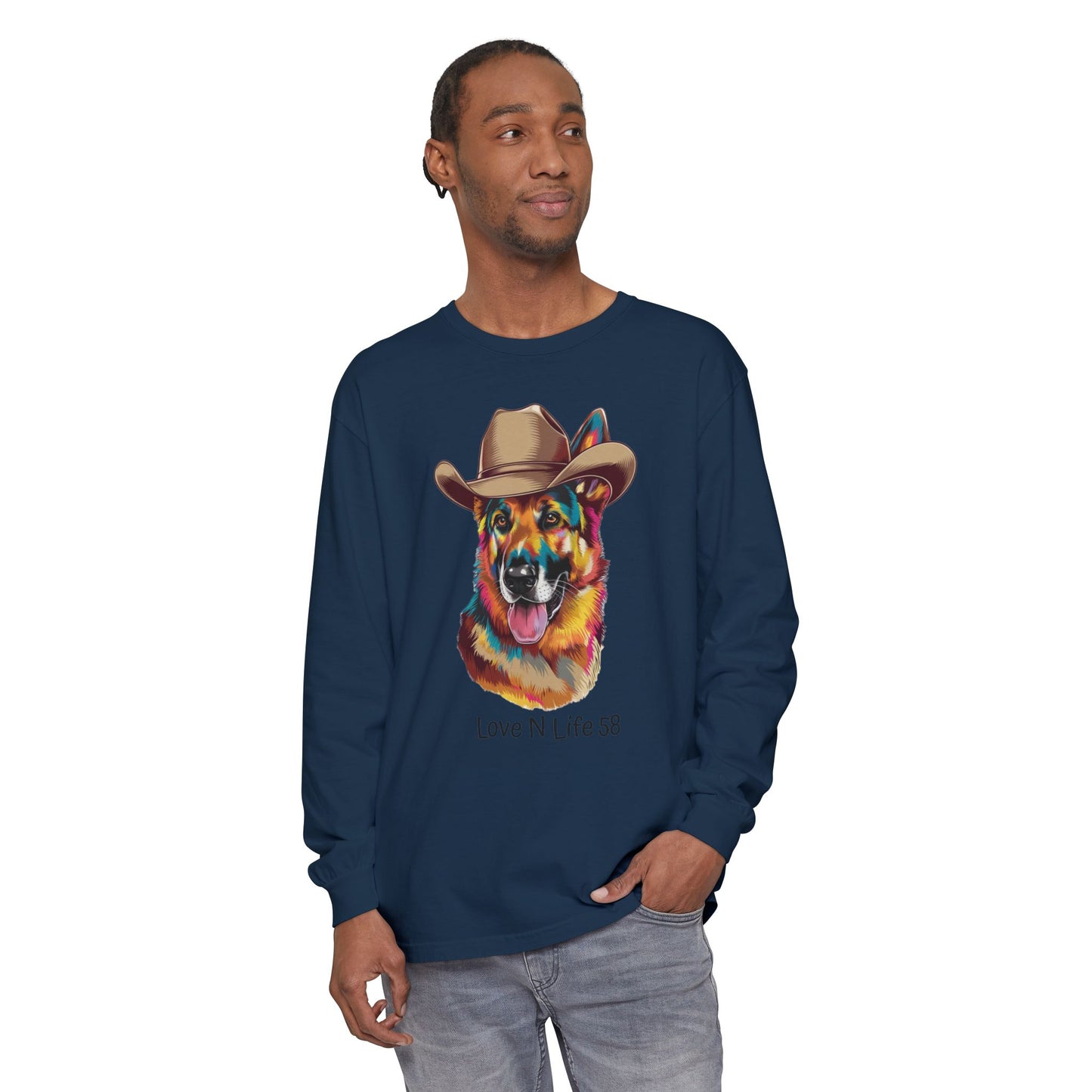 German Shepard Tee- Comfort Colors Long Sleeve