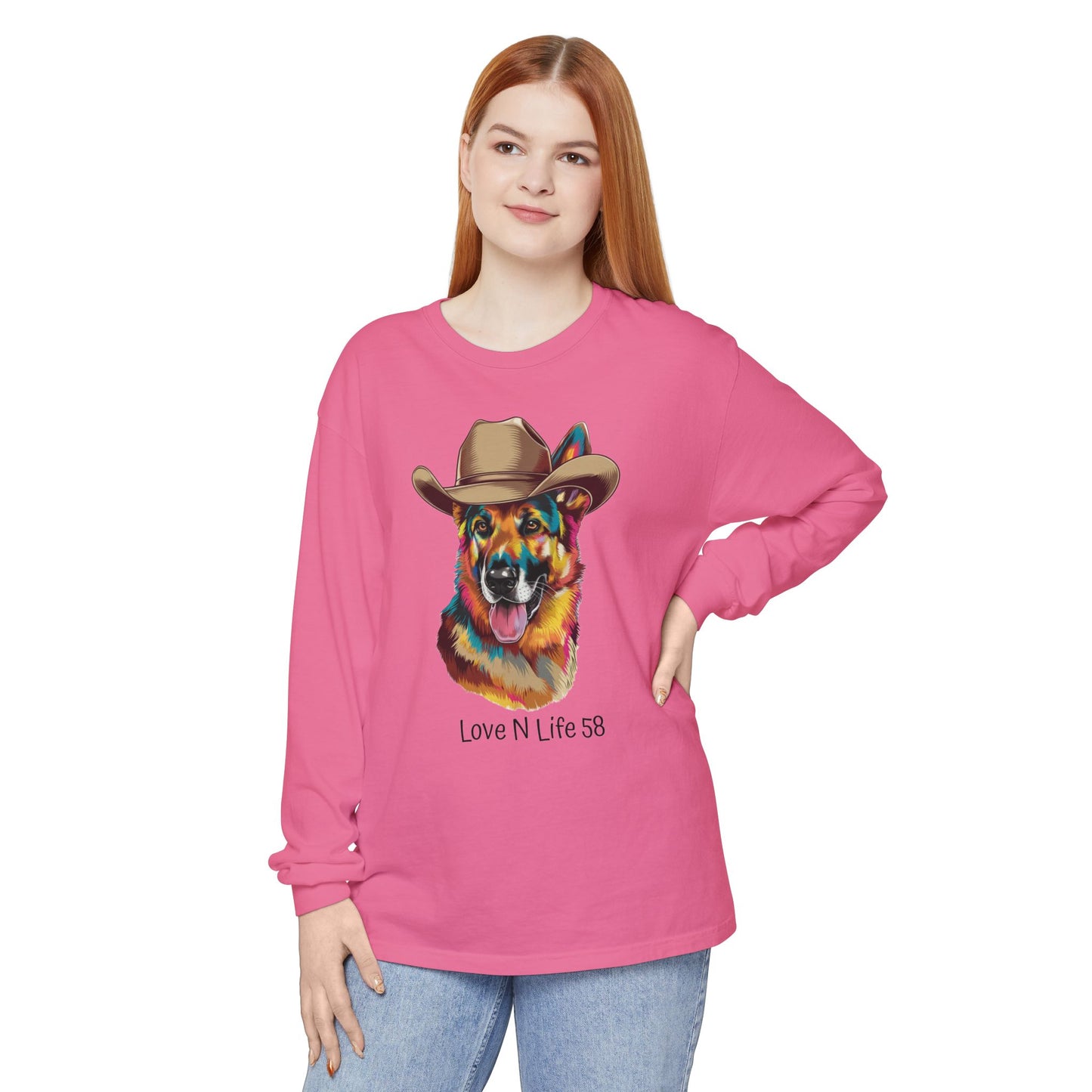 German Shepard Tee- Comfort Colors Long Sleeve