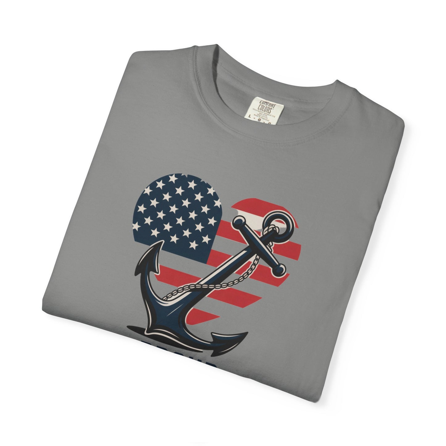 Proud Navy Pappy Tee - Comfort Colors 1717
