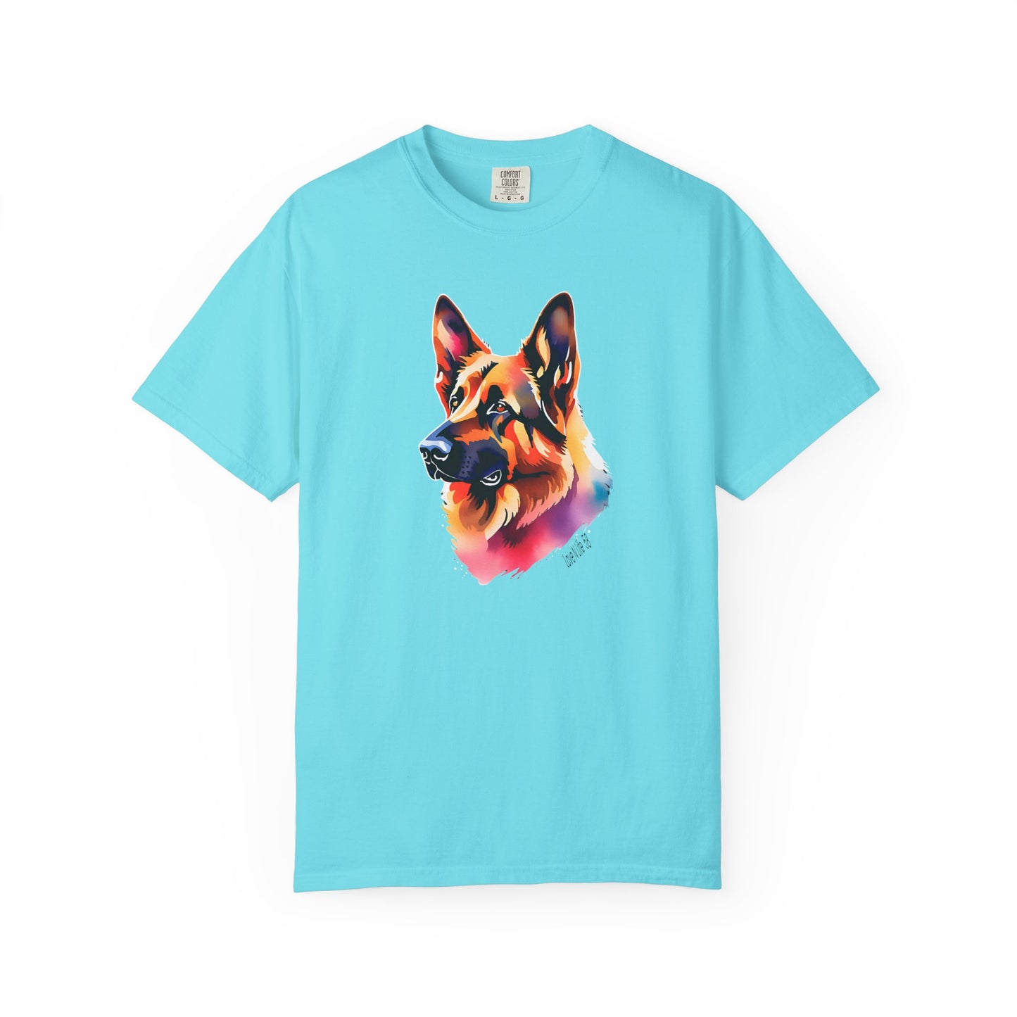 Colorful German Shepherd Tee - Comfort Colors