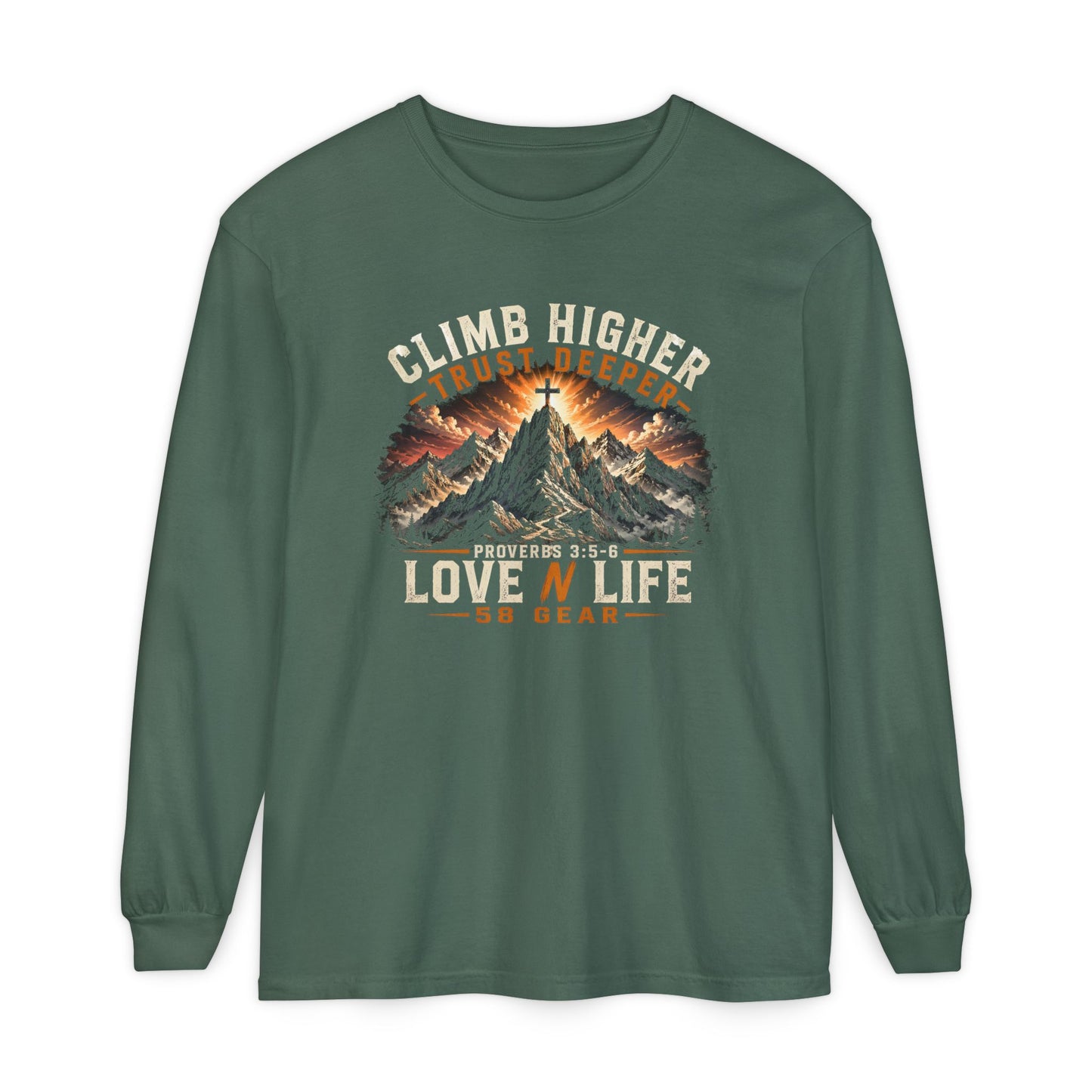 Climb Higher Mountain Long Sleeve Tee