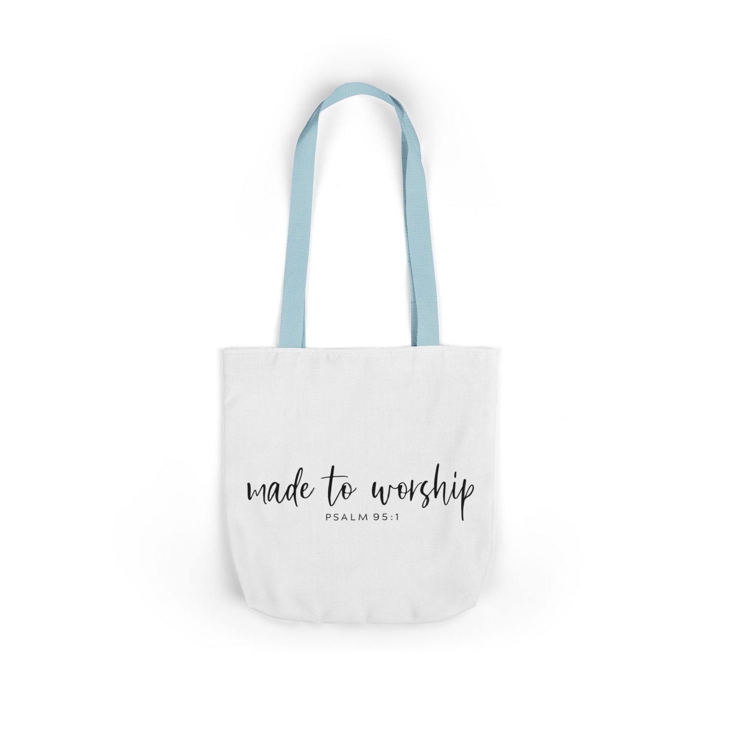 Inspirational Canvas Tote Bag - Faithful Design, Jesus Quote