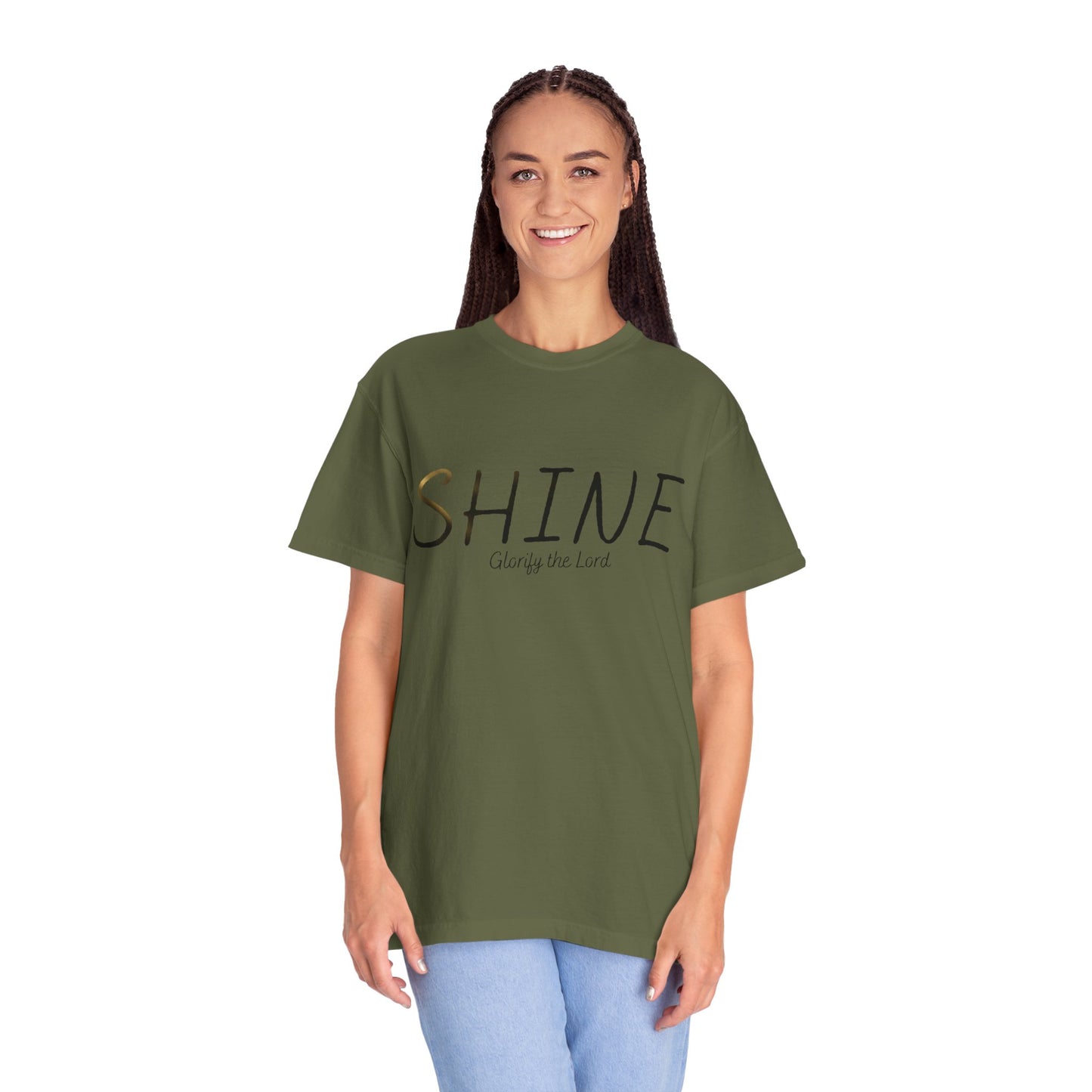 “Shine” Glorify the Lord Tee - Comfort Colors