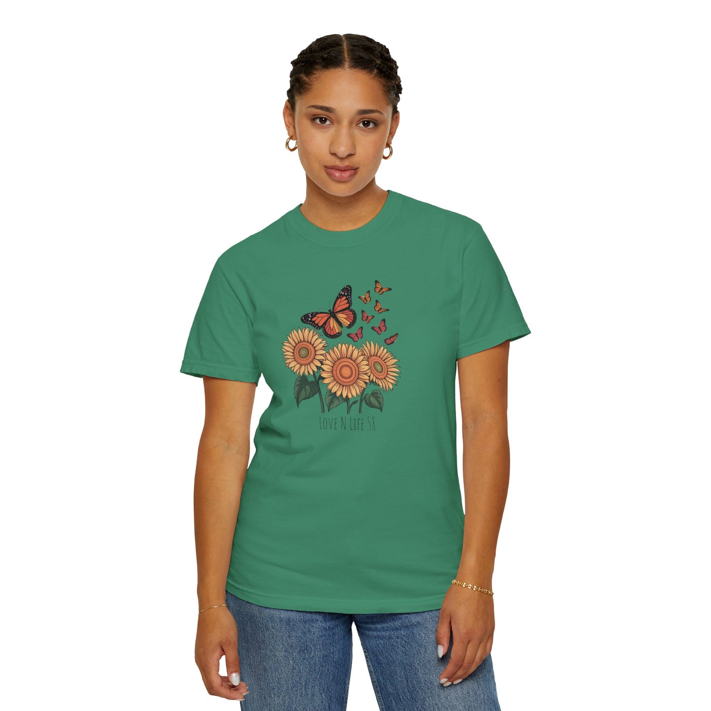 Sunflowers and Butterflies - Comfort Colors