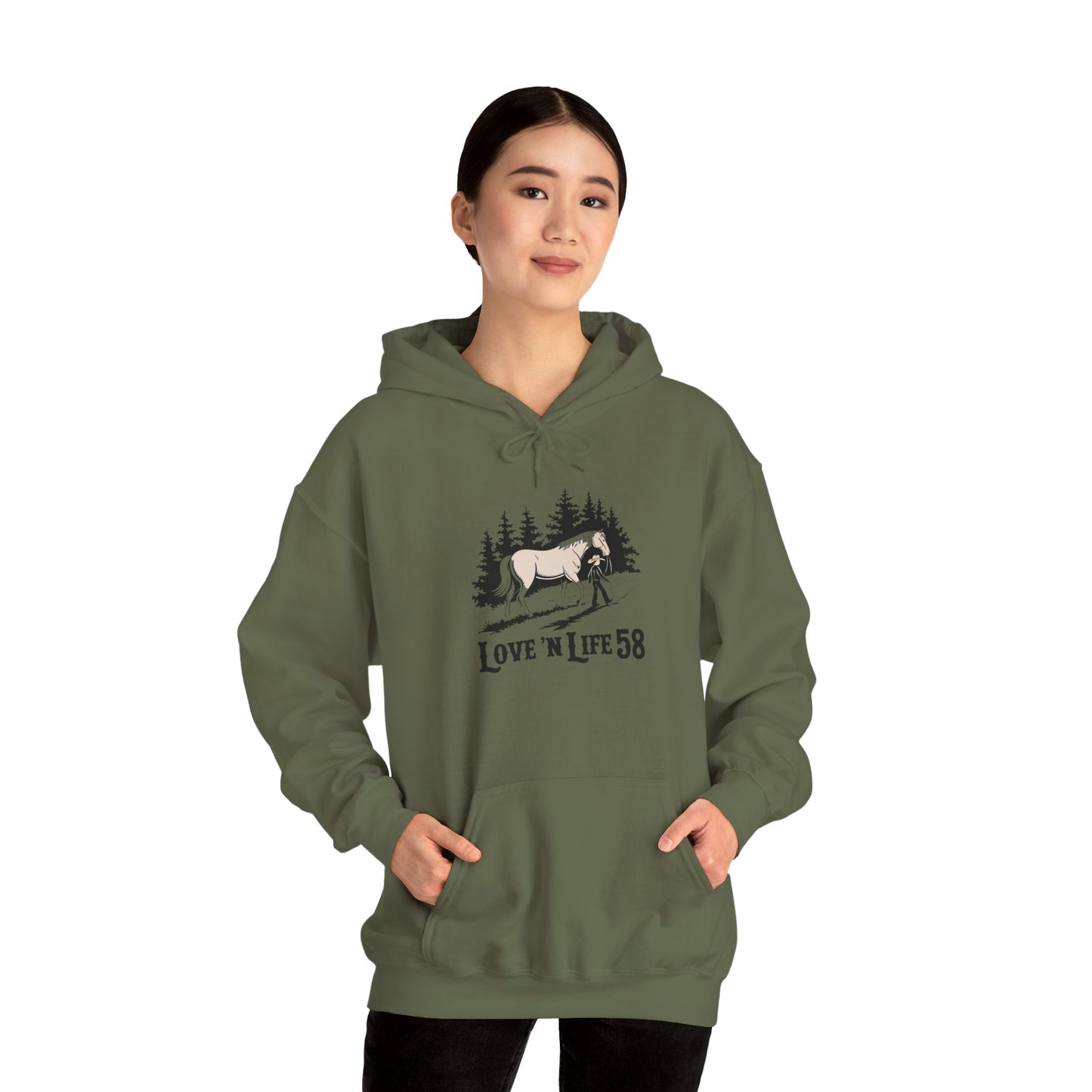 LoveNLife58 Horse and Rider - Hoodie