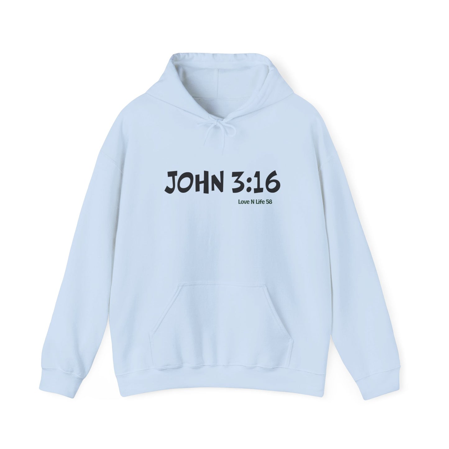 John 3:16  Hoodie Pullover
