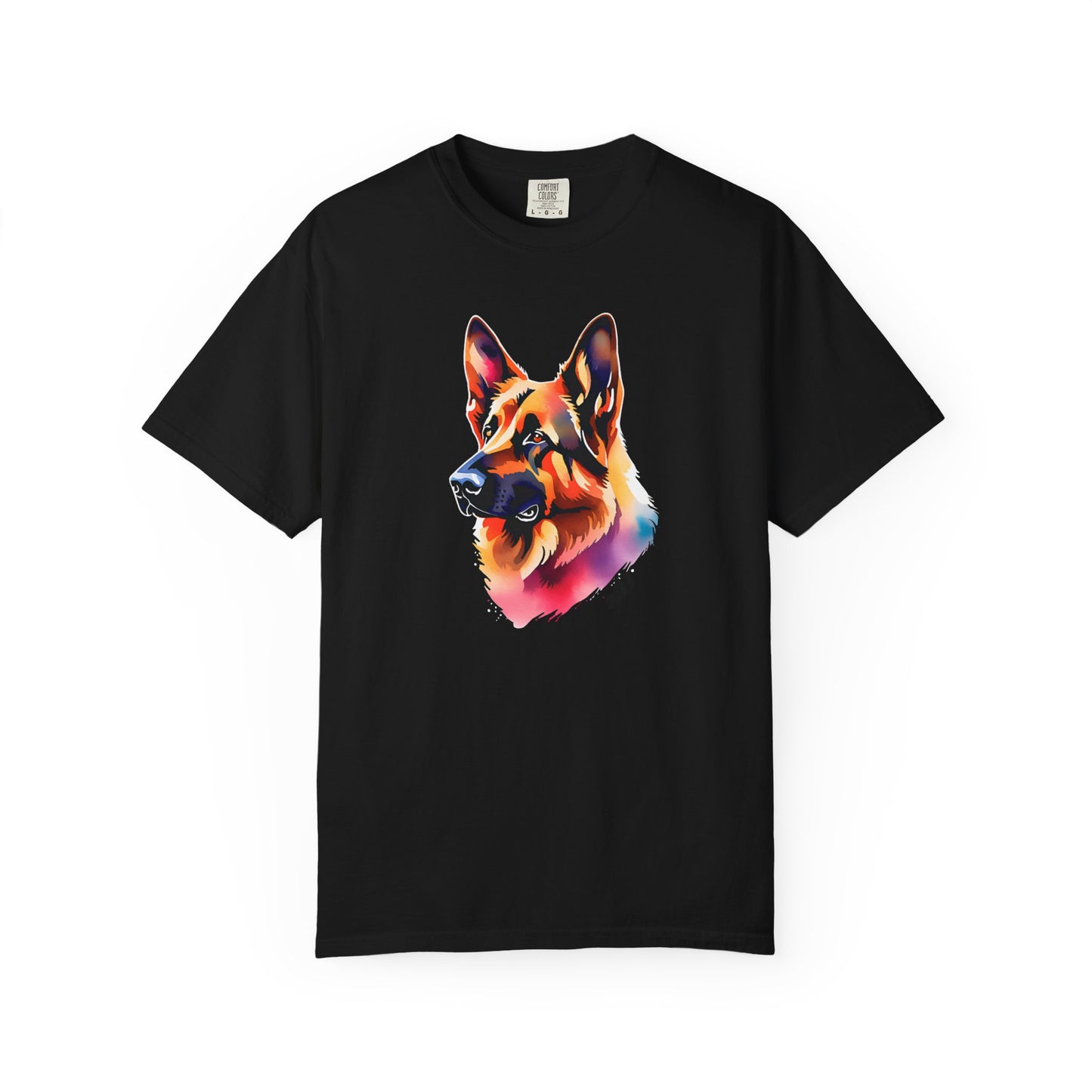 Colorful German Shepherd Unisex T-Shirt - Perfect for Dog Lovers Comfort Colors