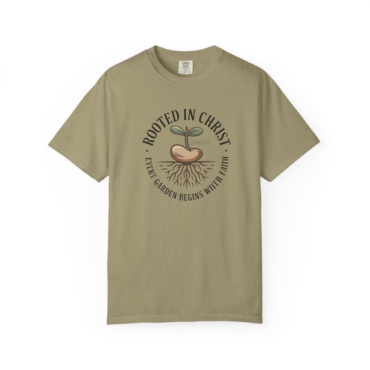 Rooted in Christ Tee - Comfort Colors