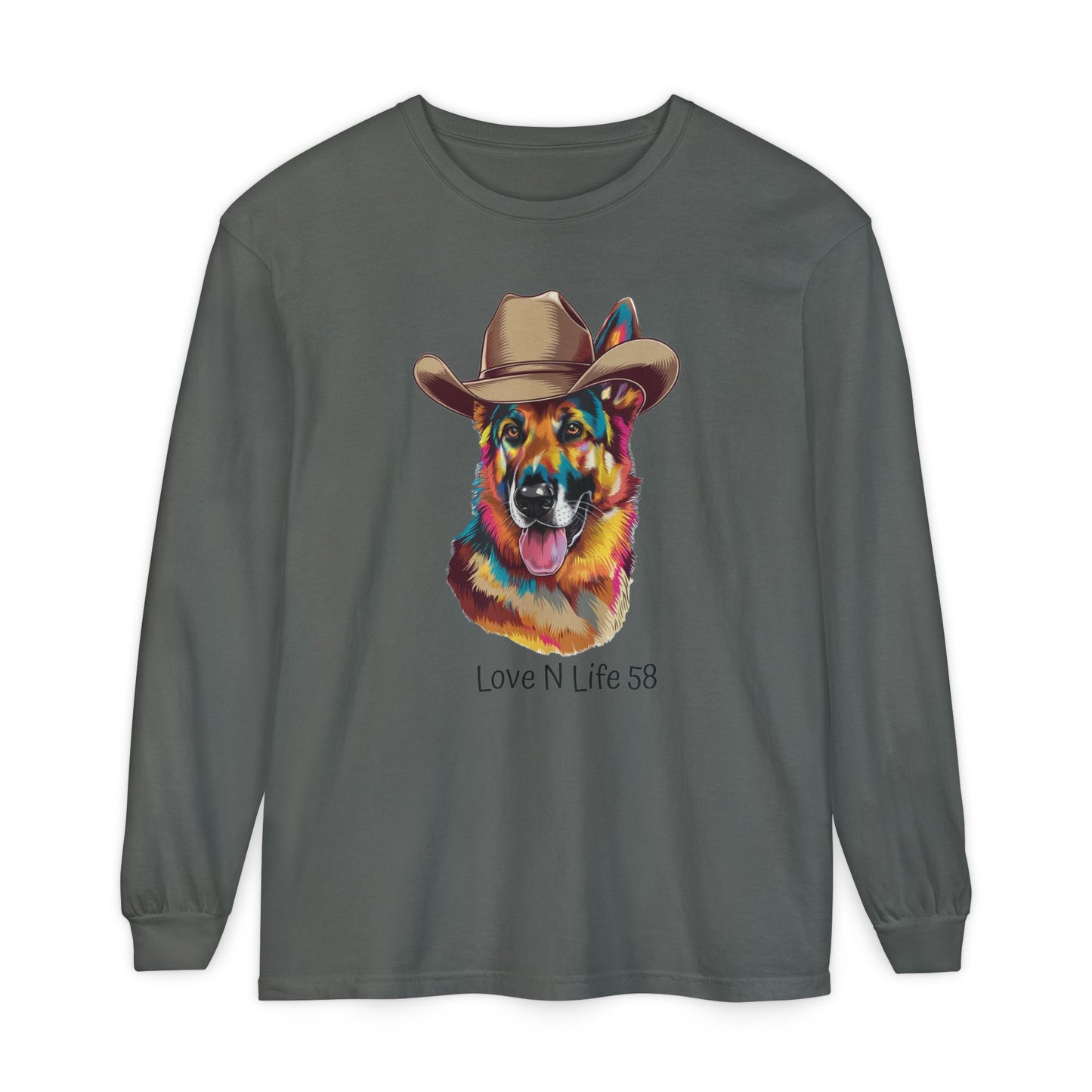 German Shepard Tee- Comfort Colors Long Sleeve