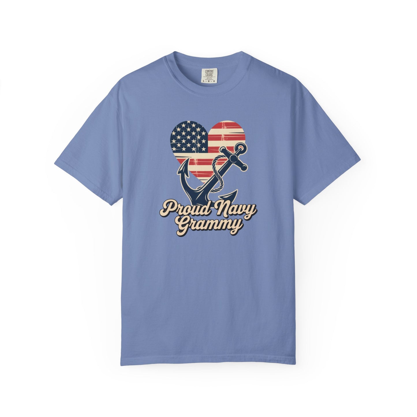 Proud Navy Grammy Tee Comfort Colors