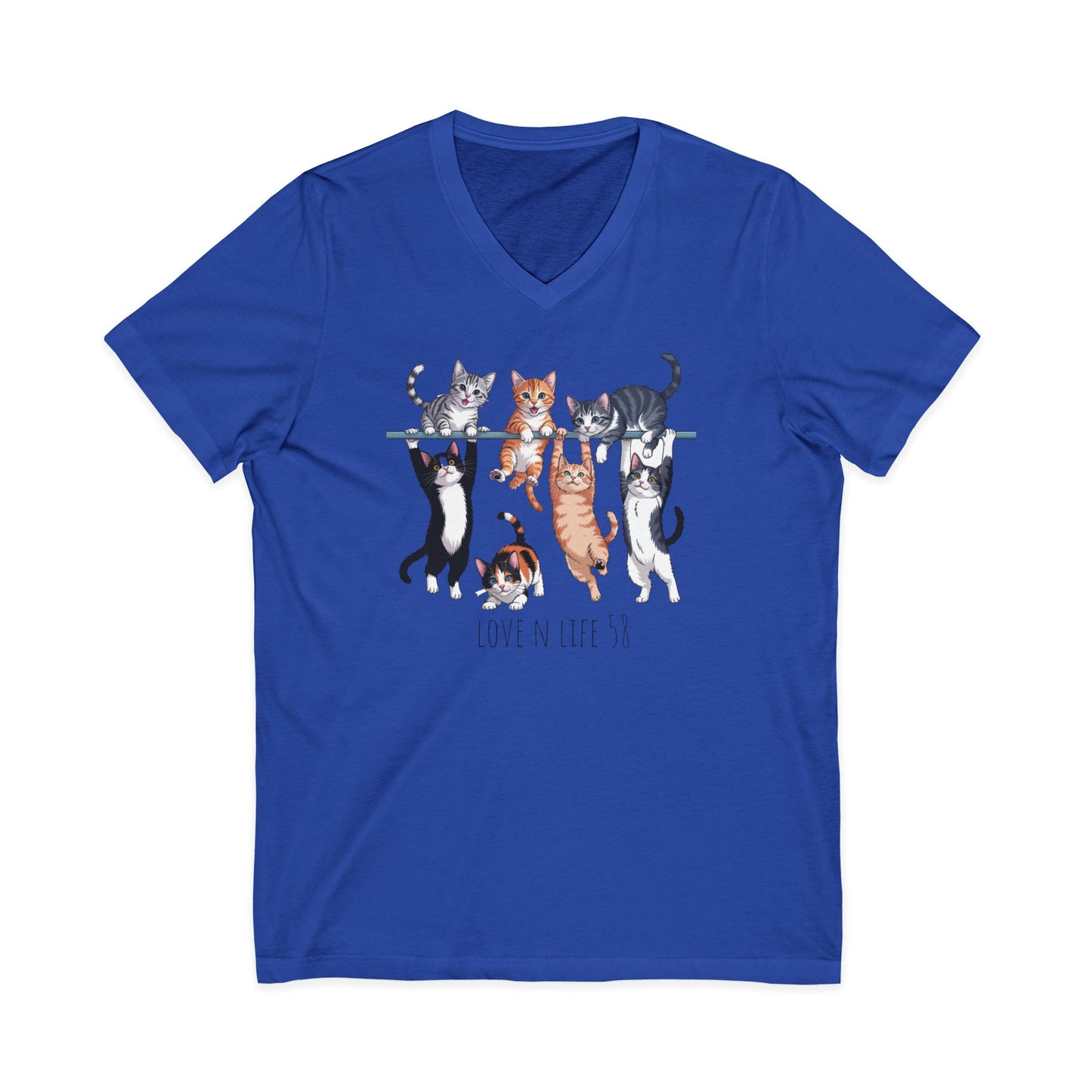 Cat Lover V-Neck Tee