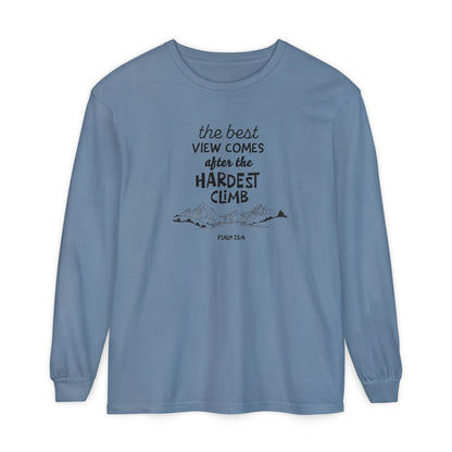 “The Best View Comes After the Hardest Climb” Mountain Short Sleeve Tee