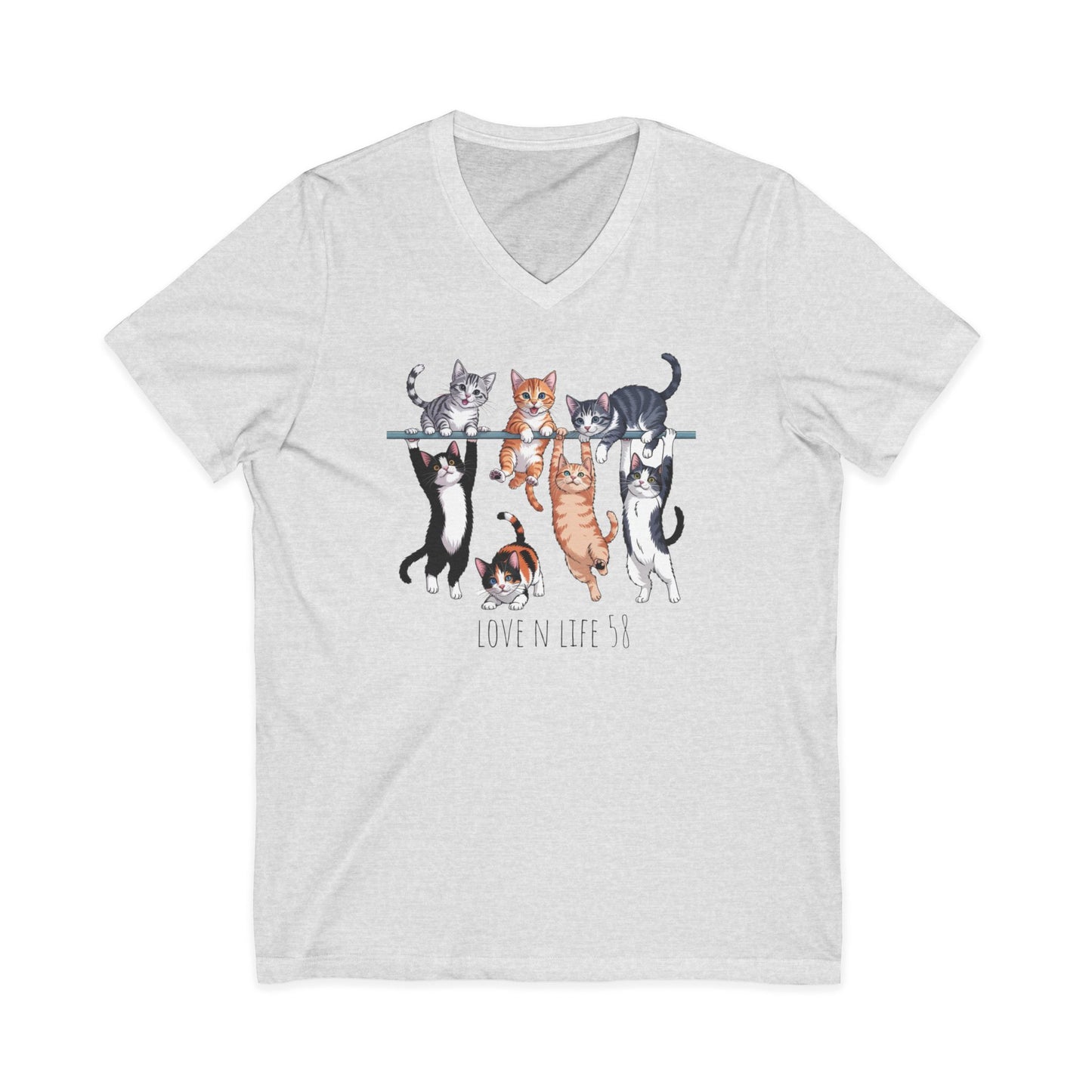 Cat Lover V-Neck Tee