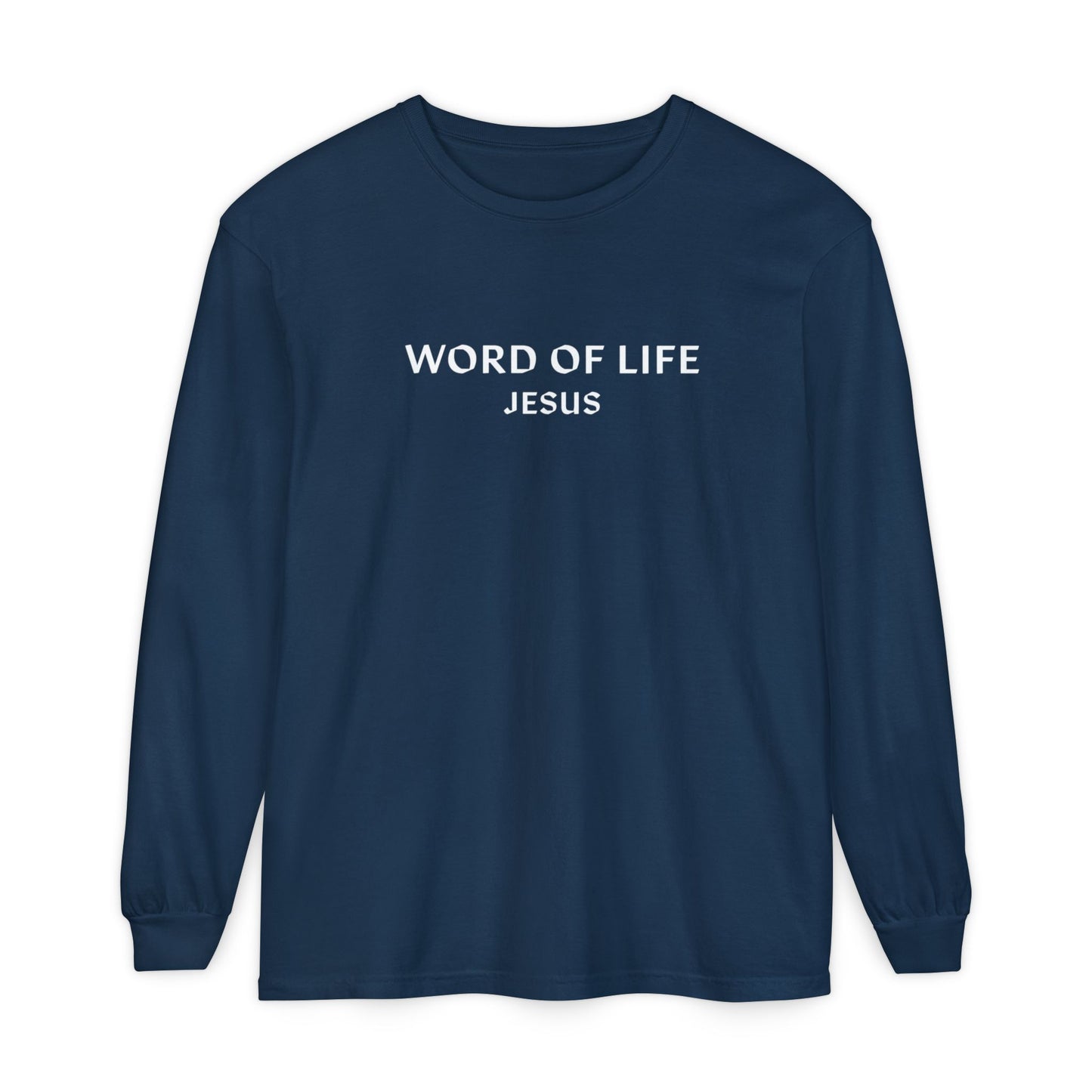 WORD OF LIFE JESUS Long Sleeve Tee - Comfort Color