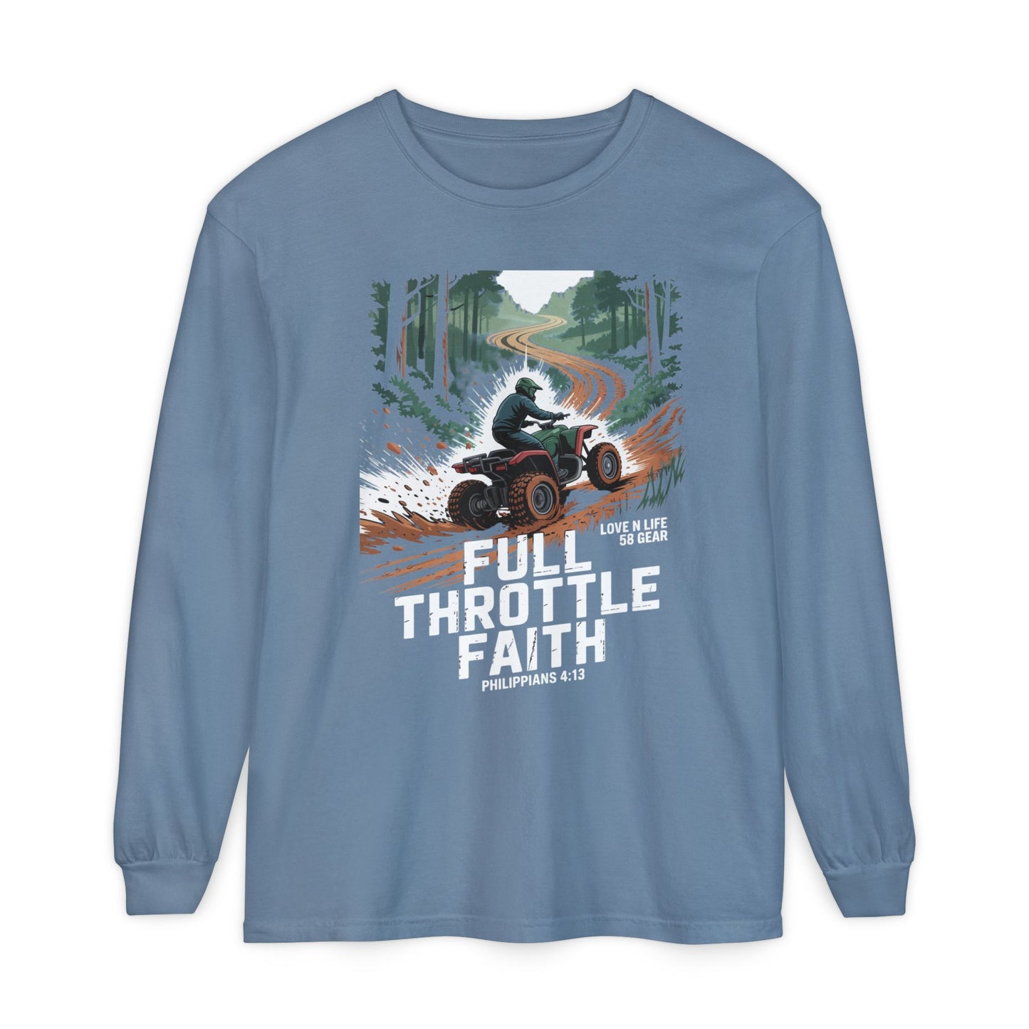 Full Throttle Faith Long Sleeve Tee — ATV Outdoor Christian