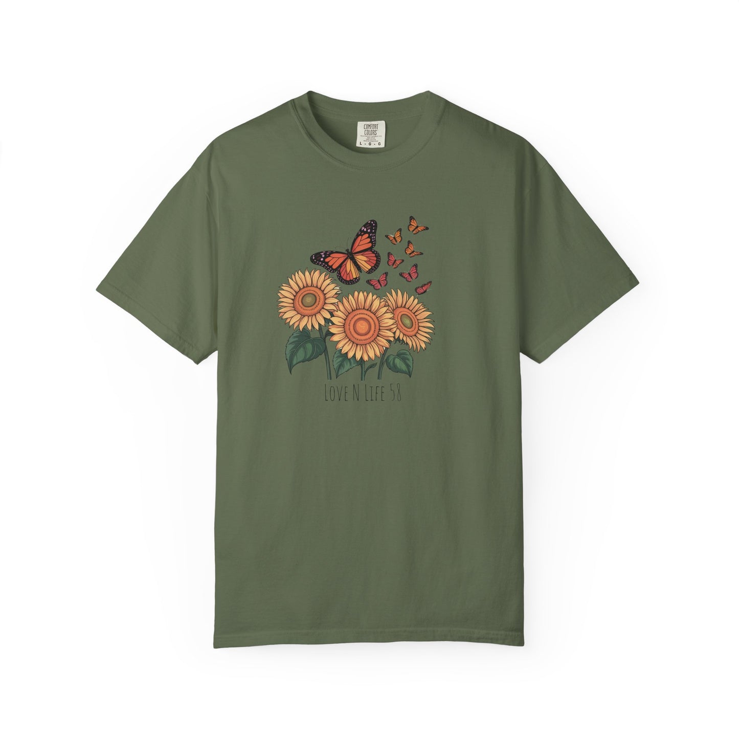 Sunflowers and Butterflies - Comfort Colors