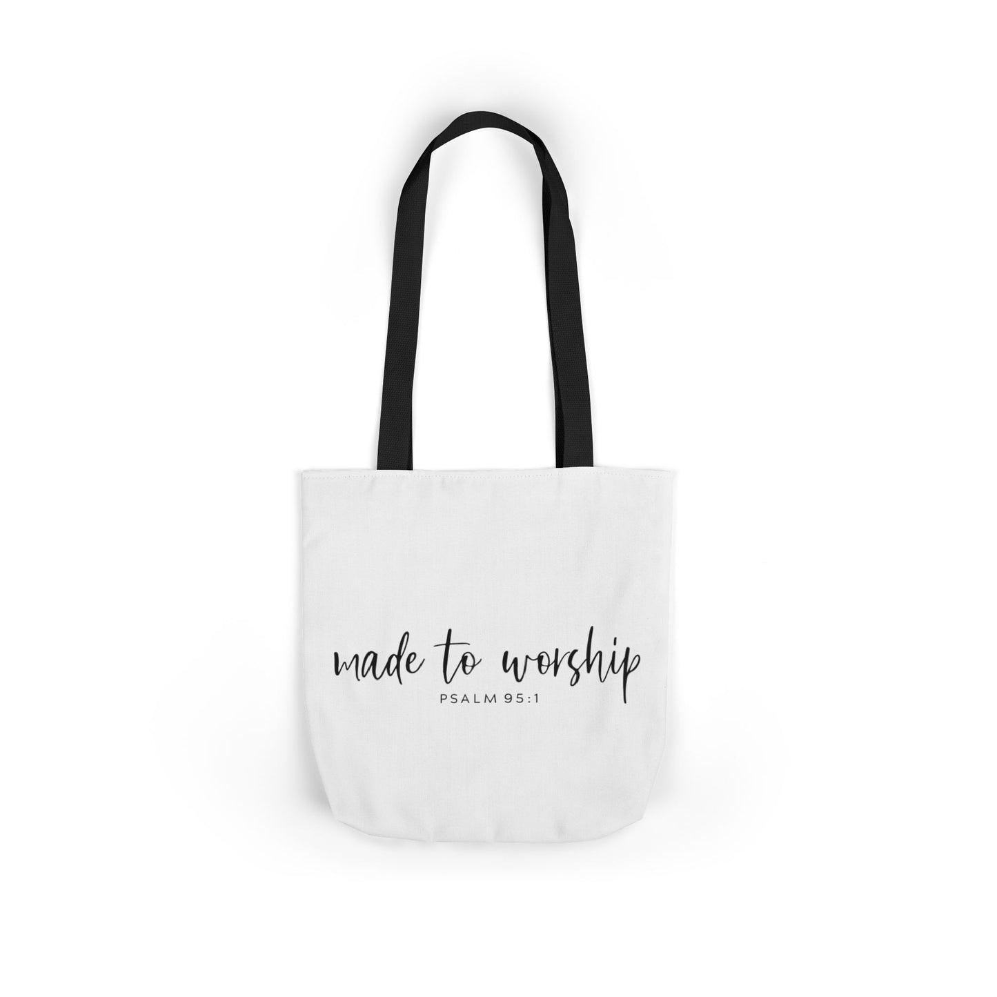 Inspirational Canvas Tote Bag - Faithful Design, Jesus Quote