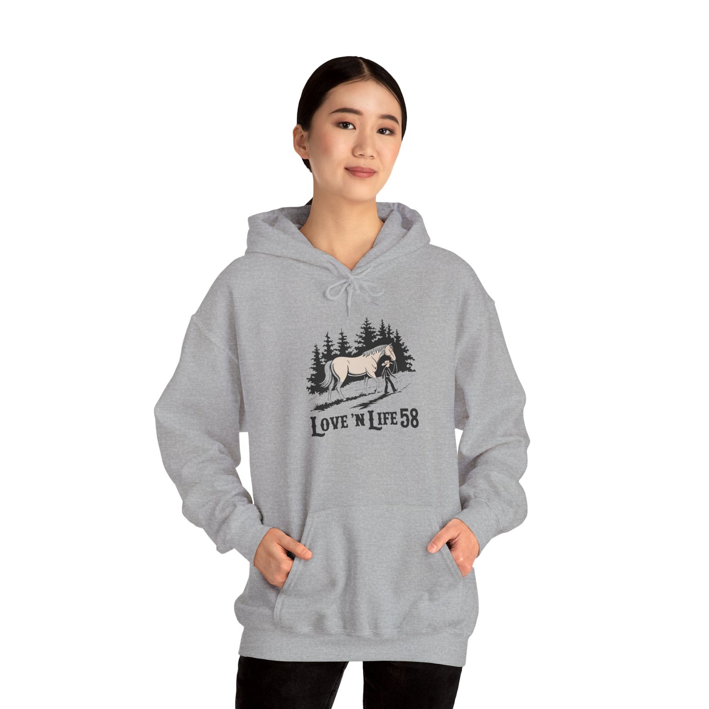LoveNLife58 Horse and Rider - Hoodie