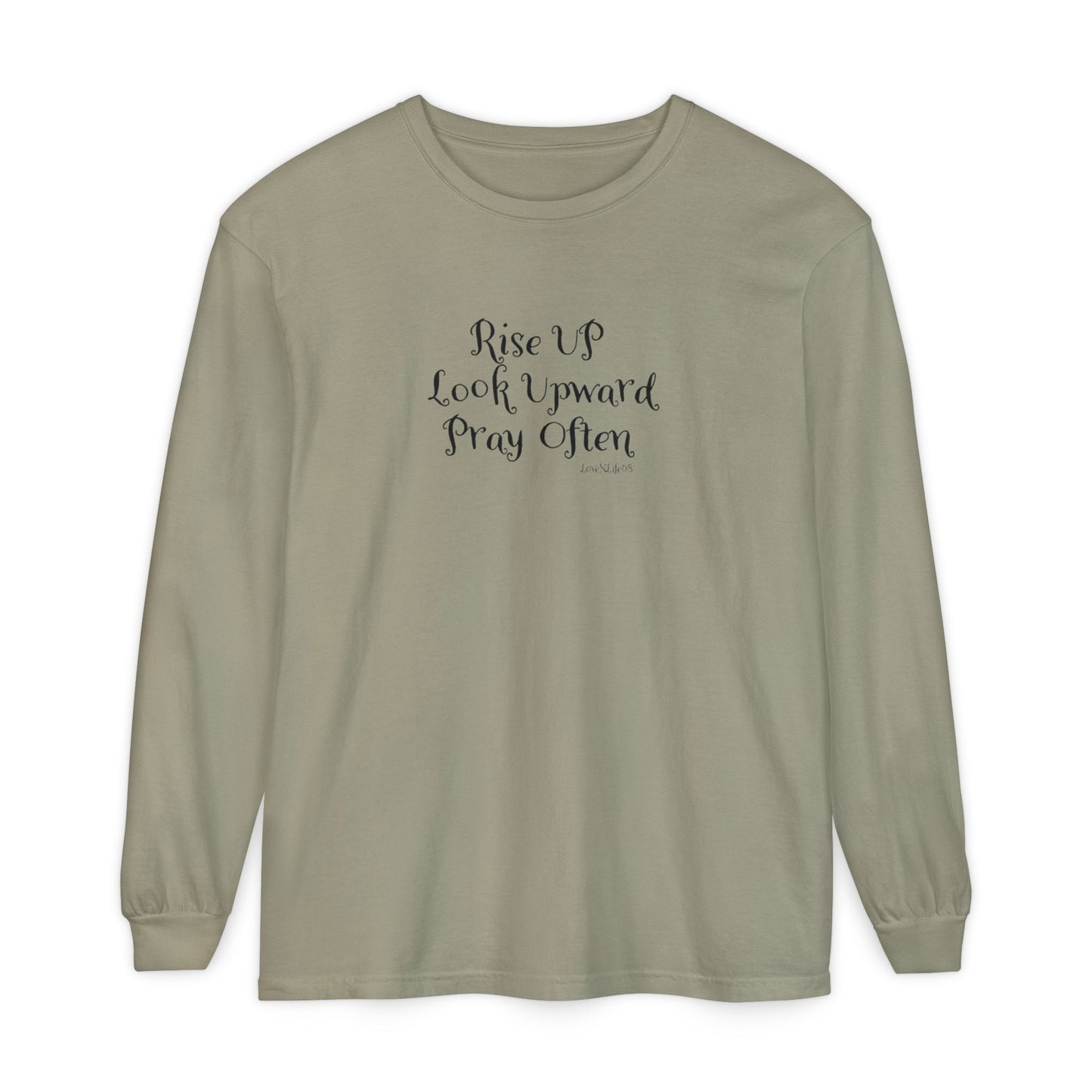 Rise UP Look Upward  Long Sleeve Tee