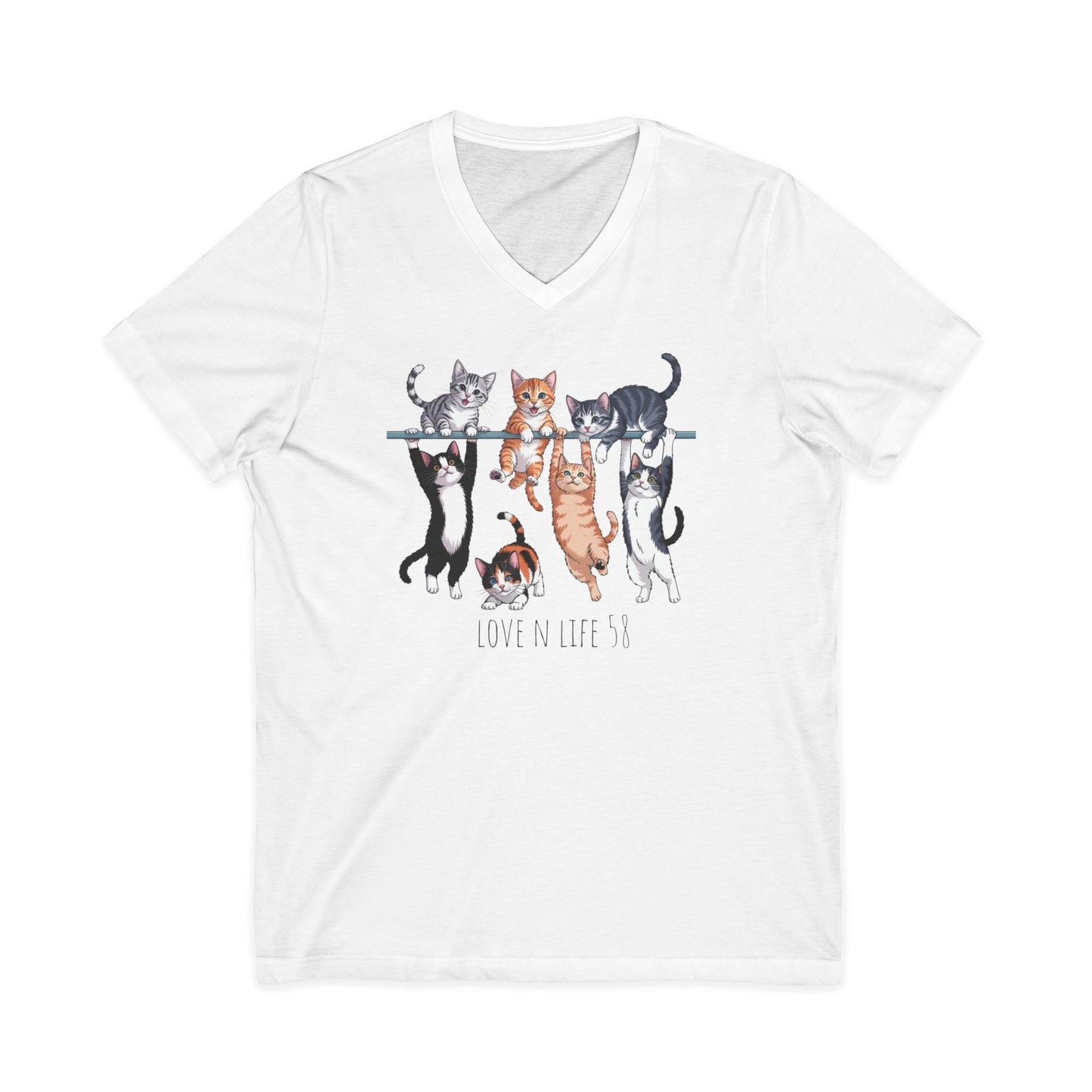 Cat Lover V-Neck Tee