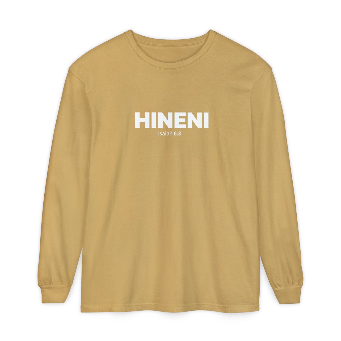 HINENI Isaiah 6: 8 Long Sleeve T-Shirt
