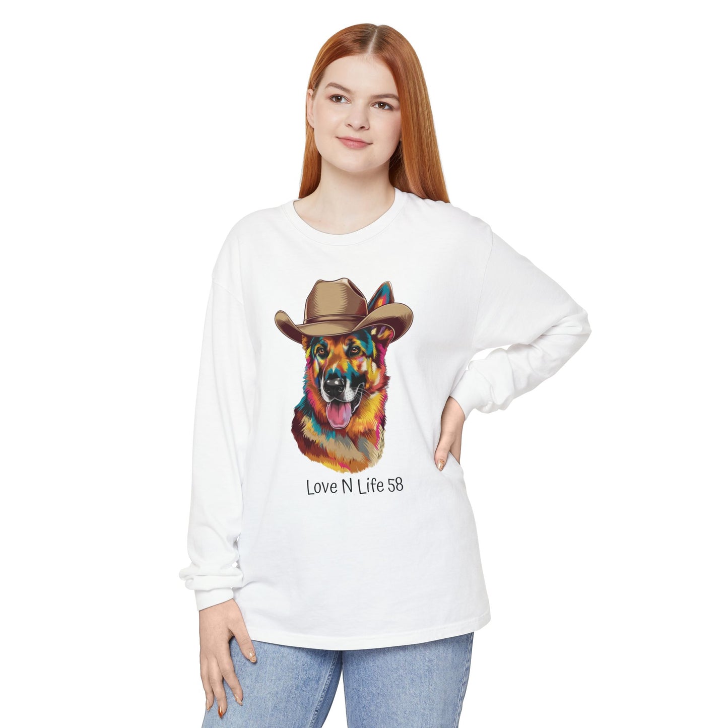 German Shepard Tee- Comfort Colors Long Sleeve