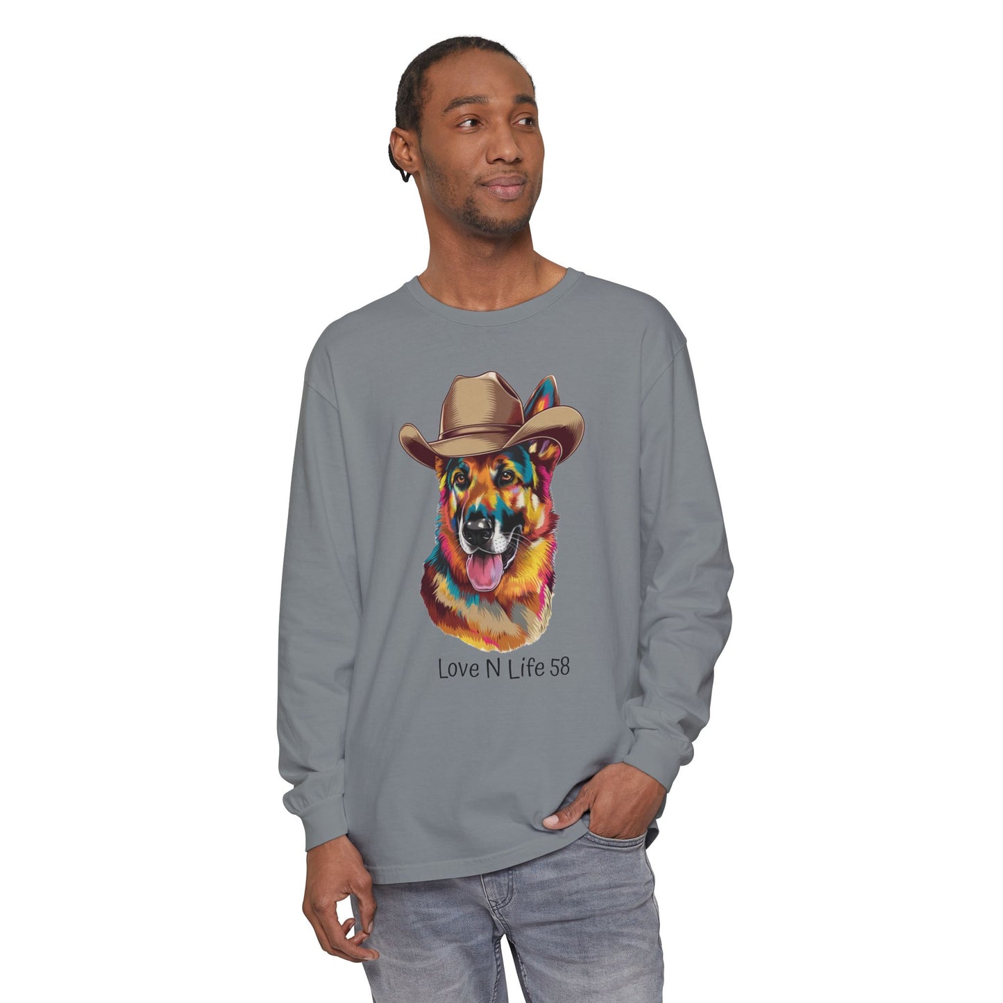 German Shepard Tee- Comfort Colors Long Sleeve