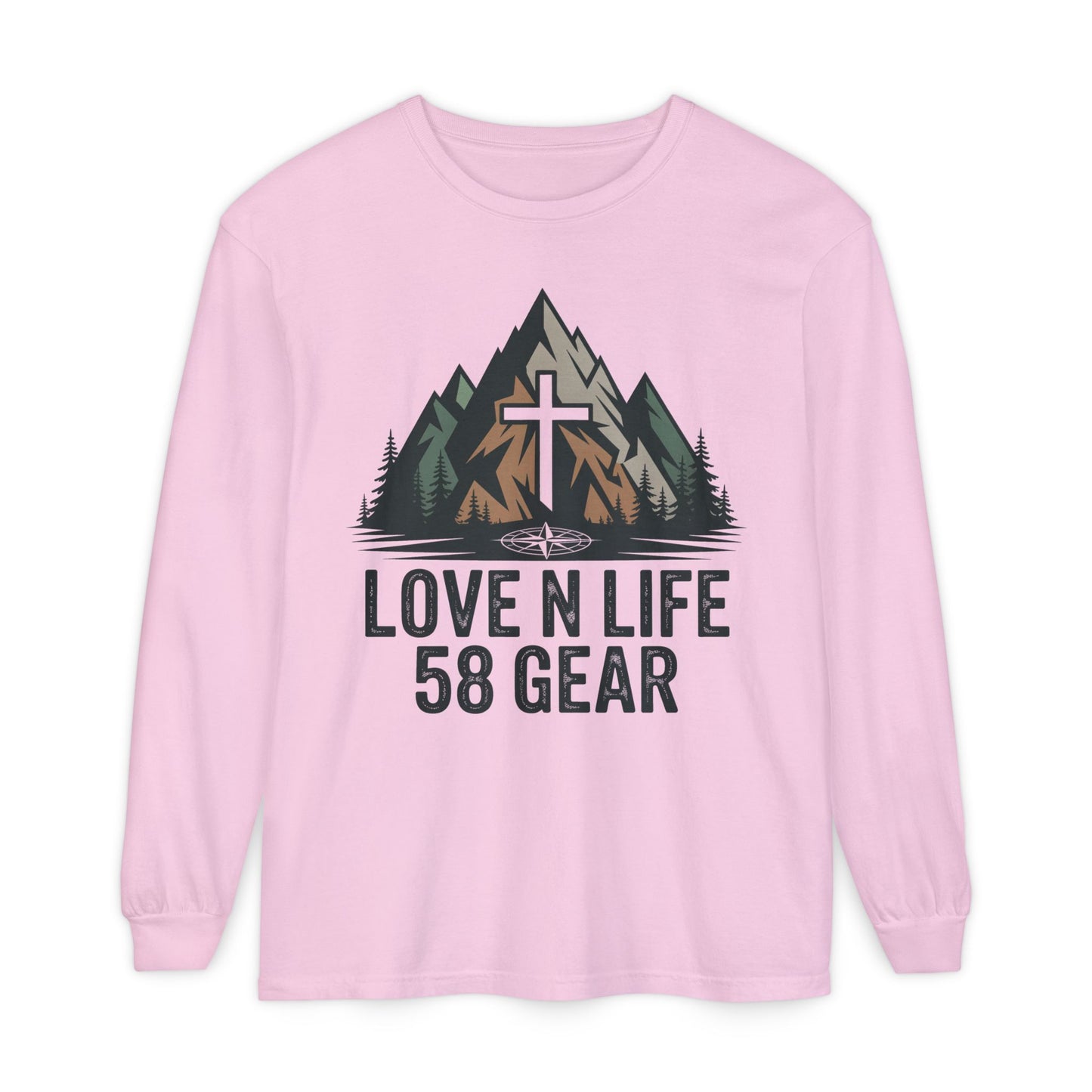 Christian Mountain Long Sleeve Tee — "Love N Life" 58 Gear