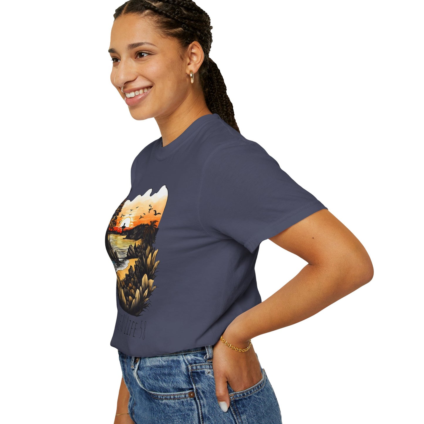 Love N Life Sunset Cross Tee - Color Comforts