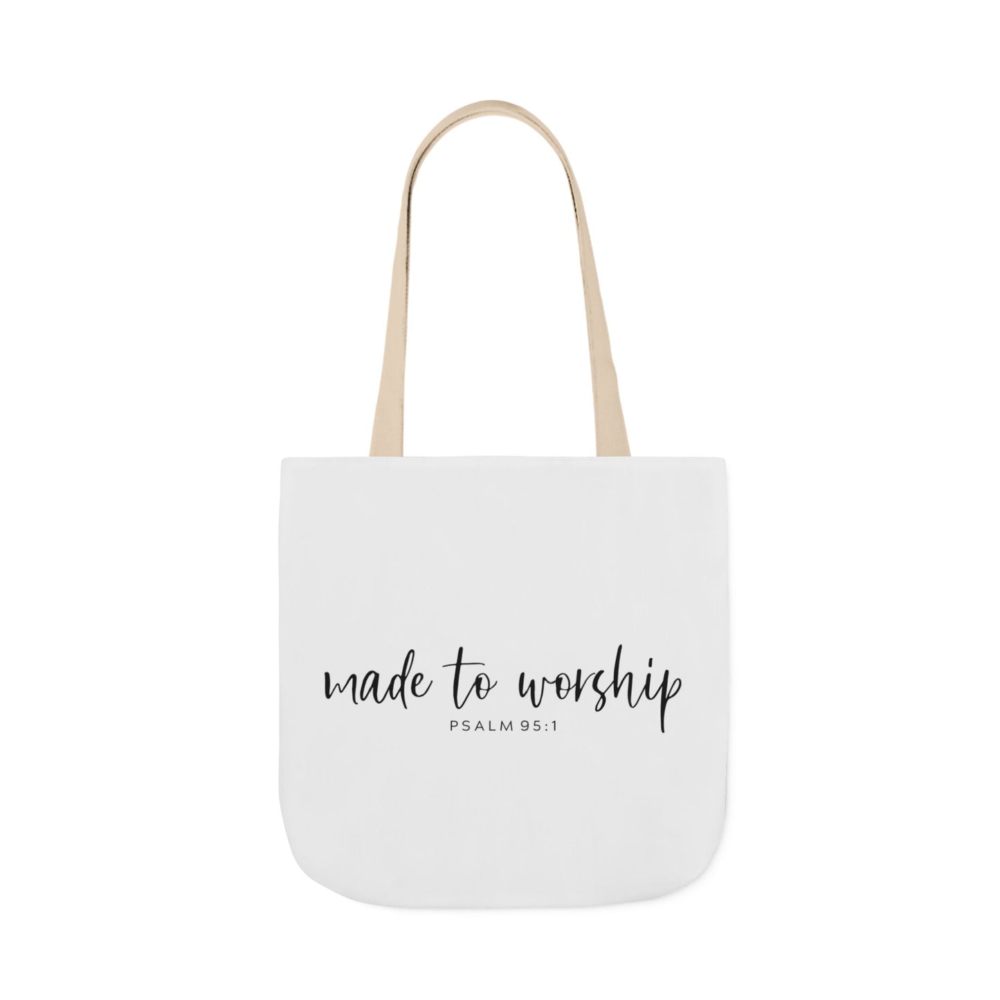 Inspirational Canvas Tote Bag - Faithful Design, Jesus Quote