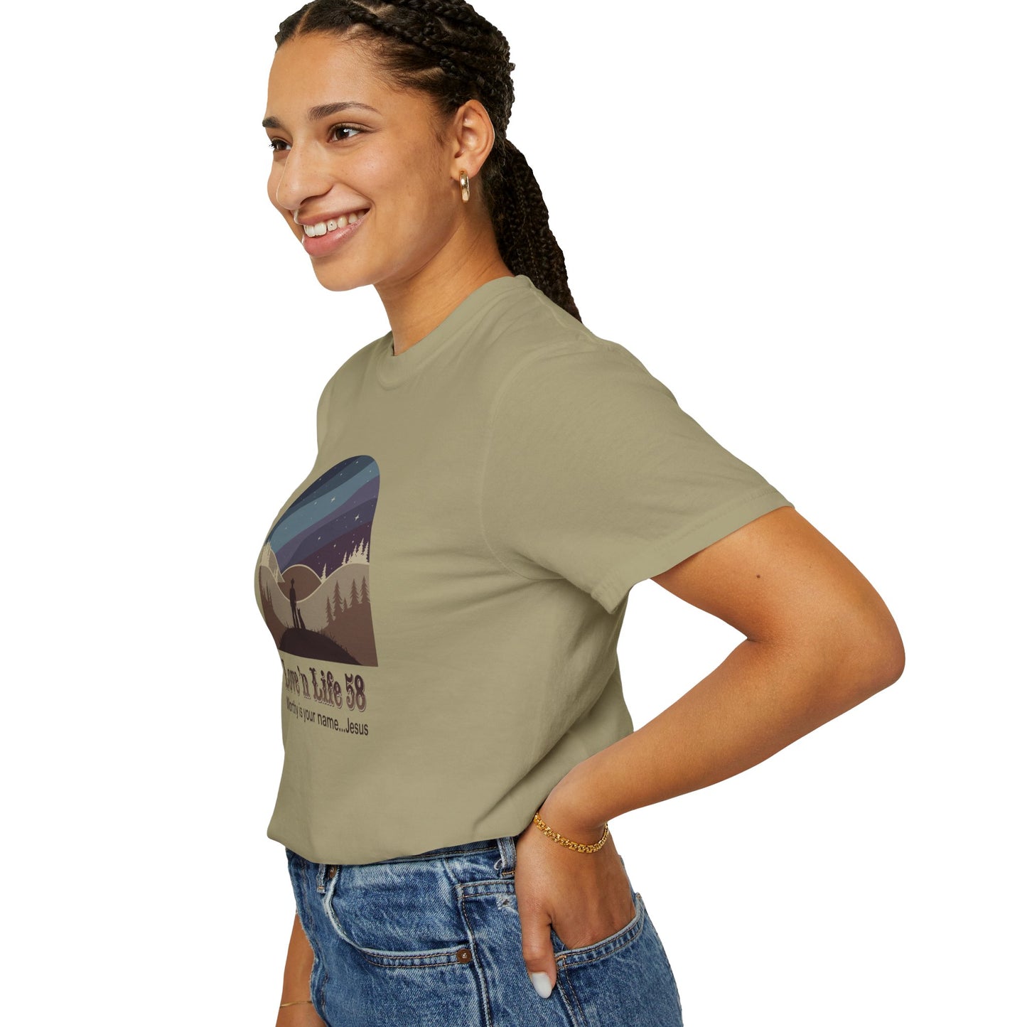 Worthy Is Your Name Jesus Tee - Comfort Colors