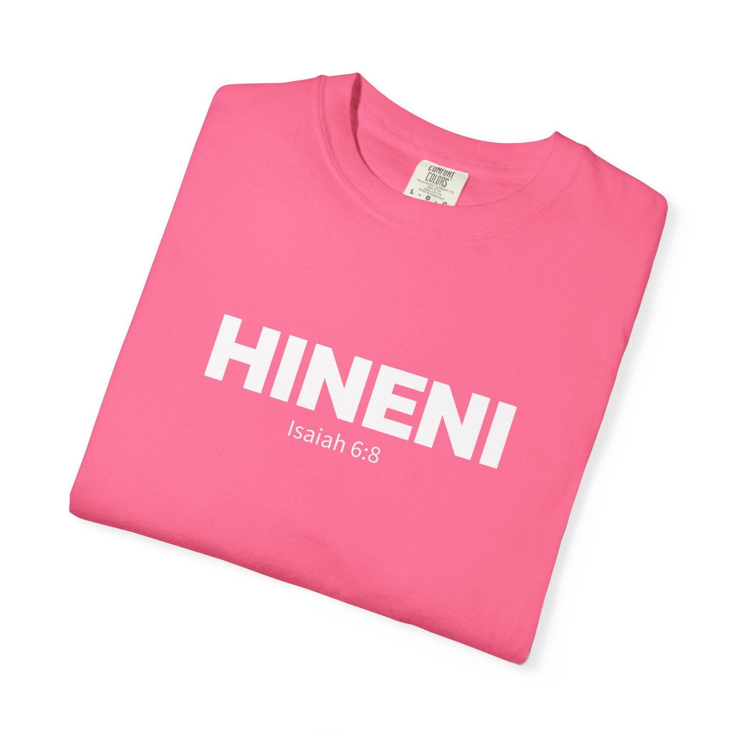 HINENI Isaiah 6:8 Tee - Comfort Colors
