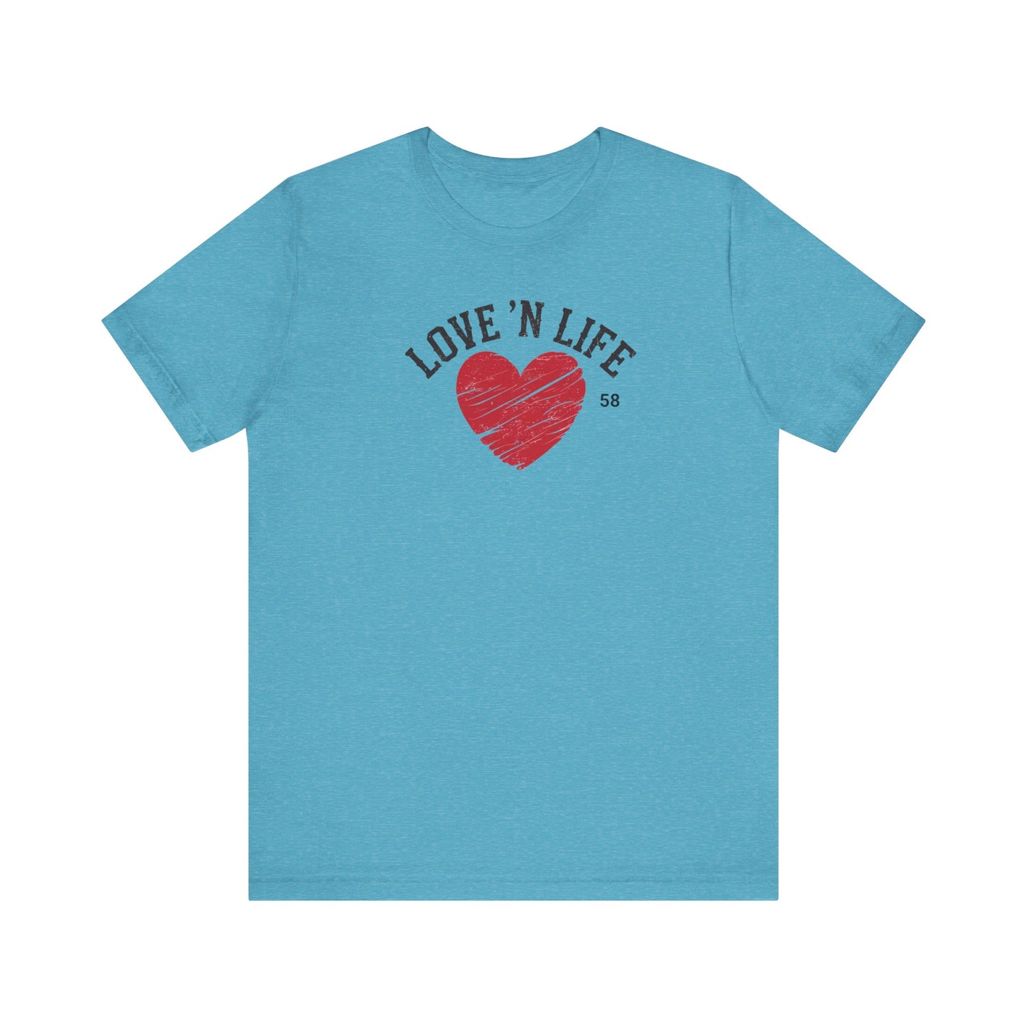 Love 'N Life Distressed Heart Tee - Bella Canvas 3001