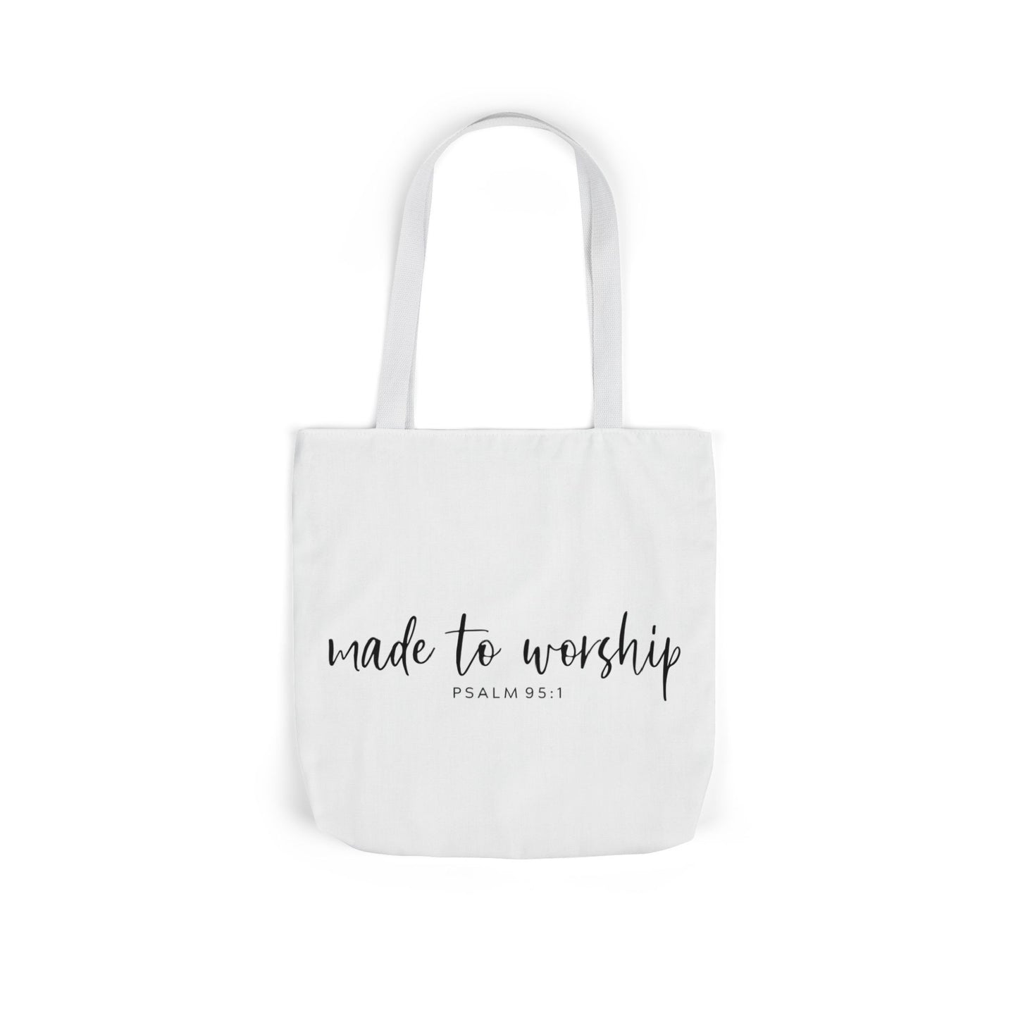 Inspirational Canvas Tote Bag - Faithful Design, Jesus Quote