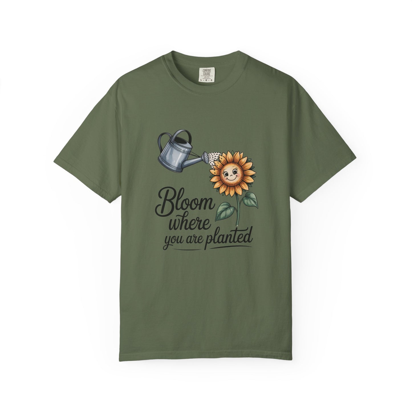 Bloom Where You Are Planted Sunflower Tee