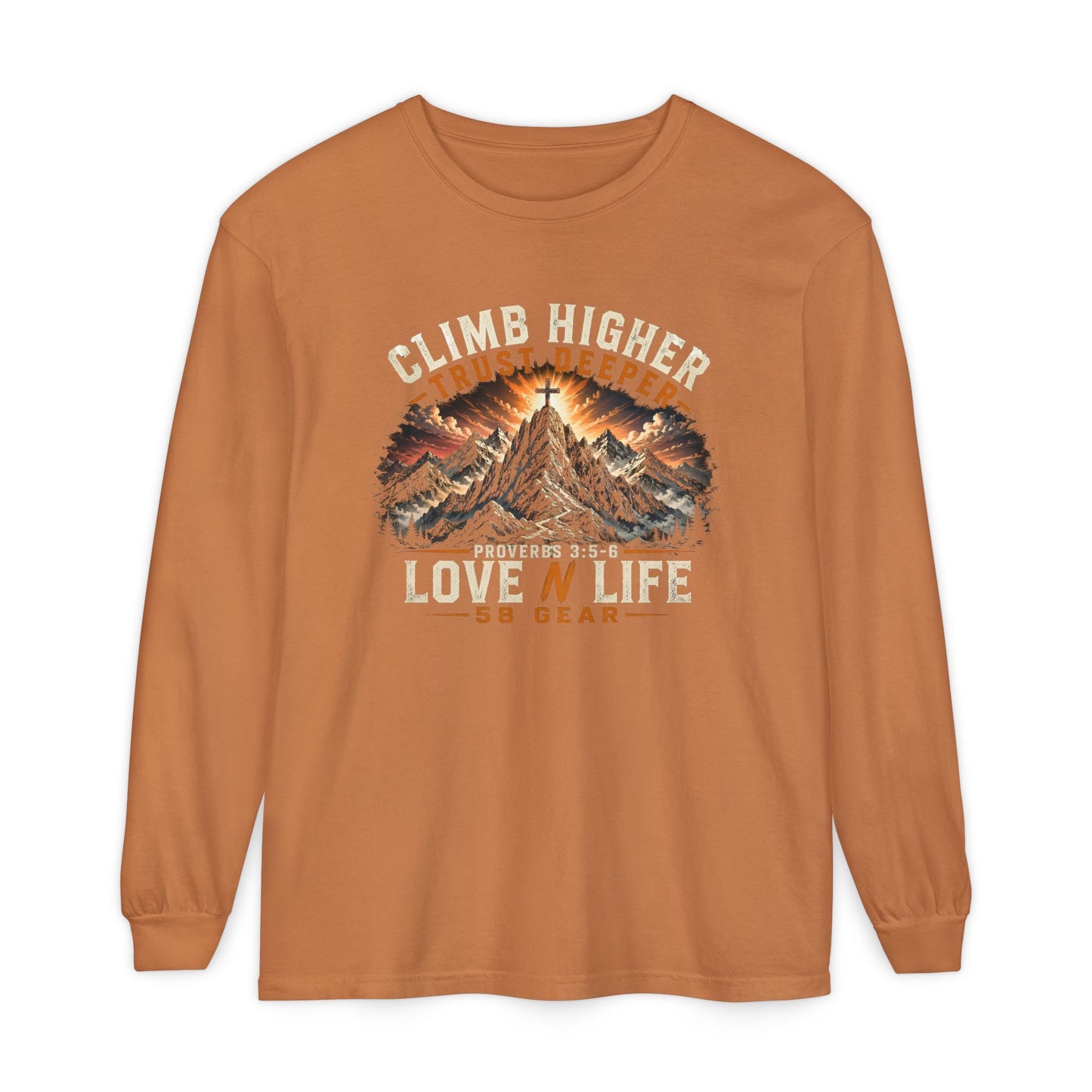 Climb Higher Mountain Long Sleeve Tee