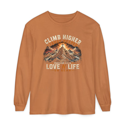 Climb Higher Mountain Long Sleeve Tee