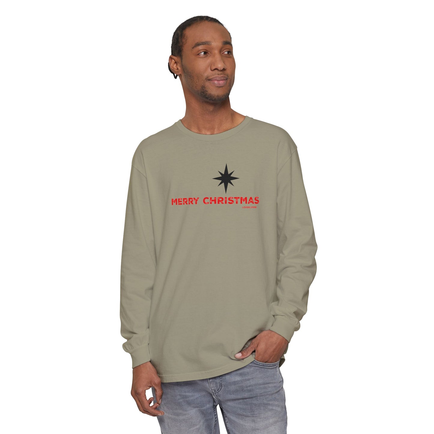 Merry Christmas Long Sleeve - Comfort Colors