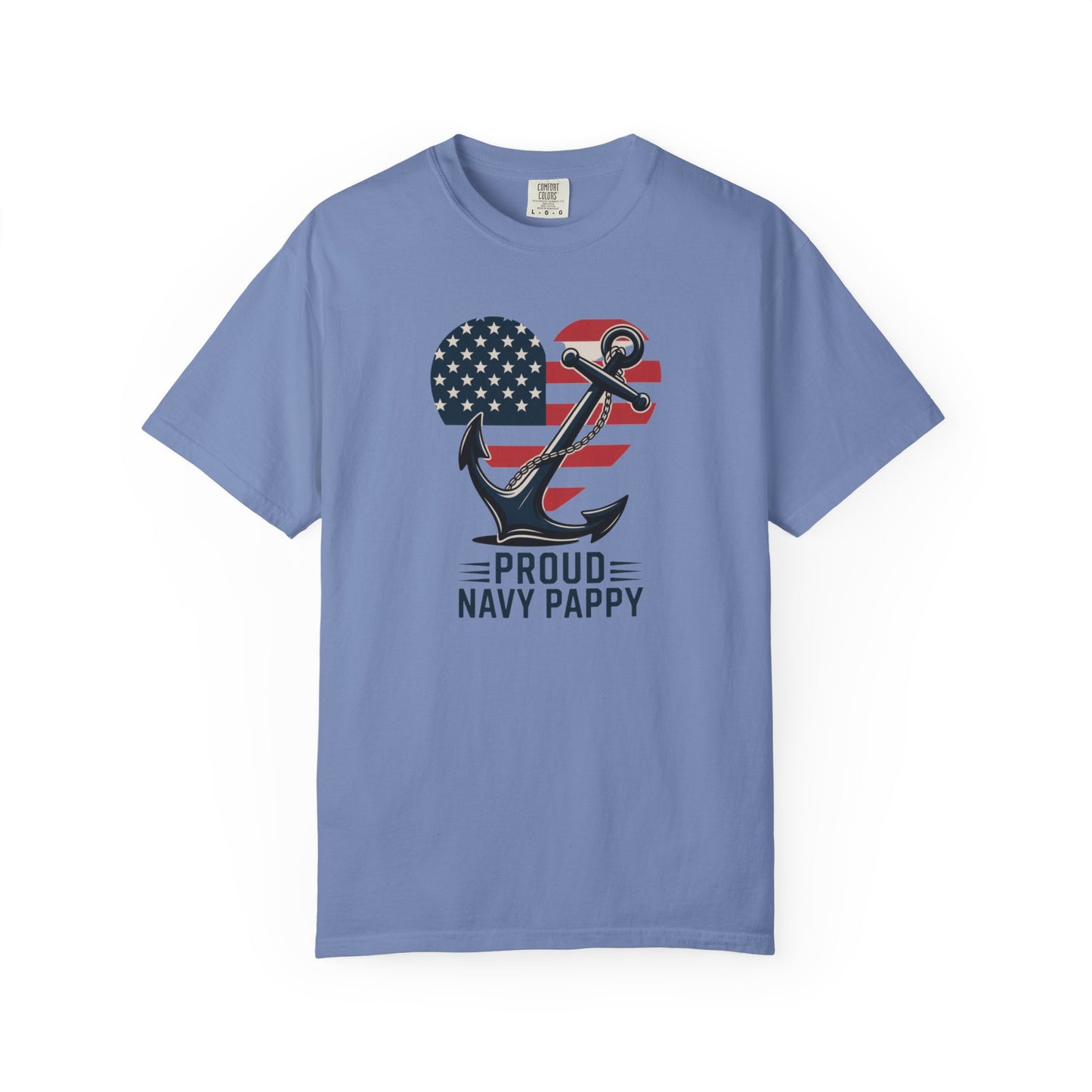Proud Navy Pappy Tee - Comfort Colors 1717