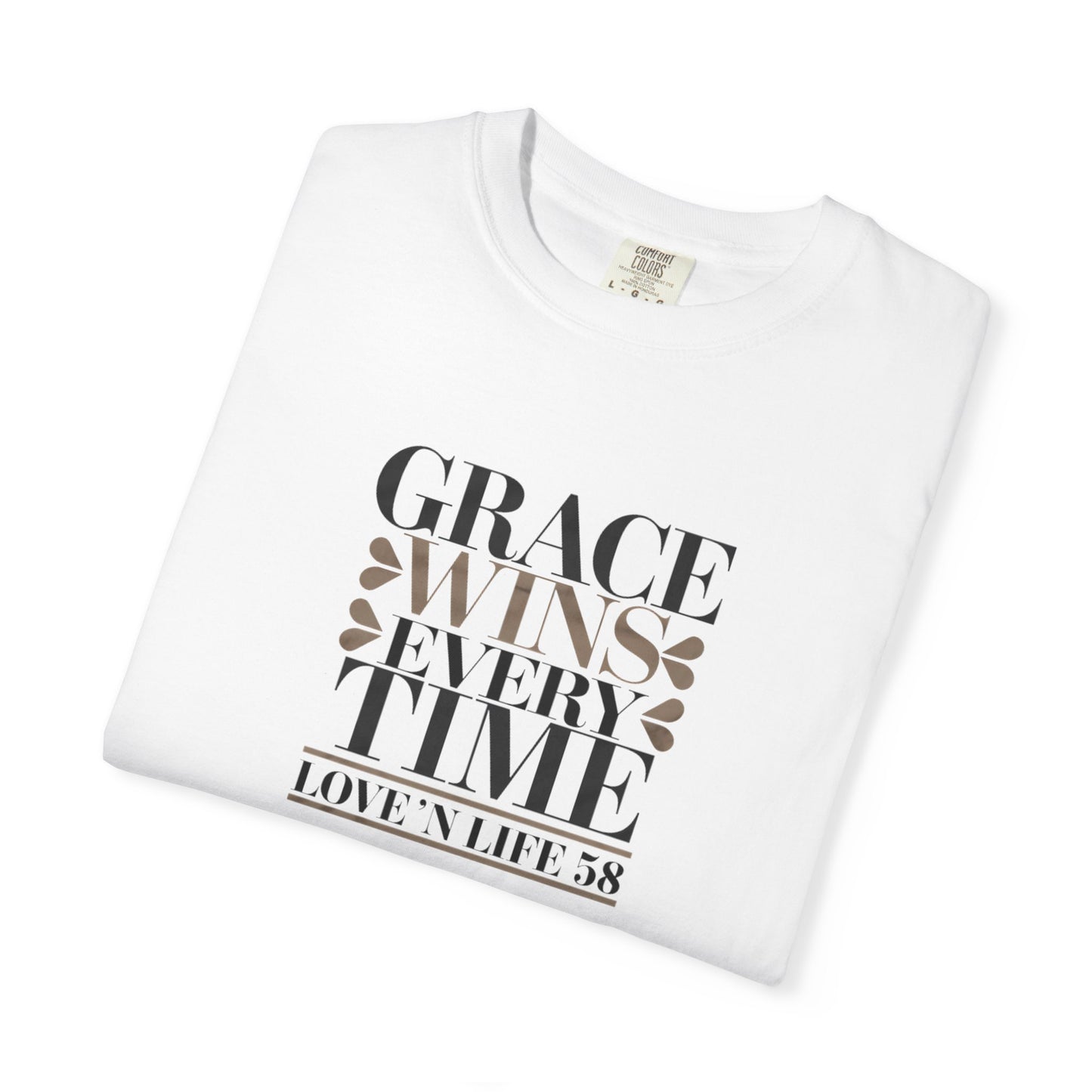 Grace Wins Every Time Tee - Comfort Colors