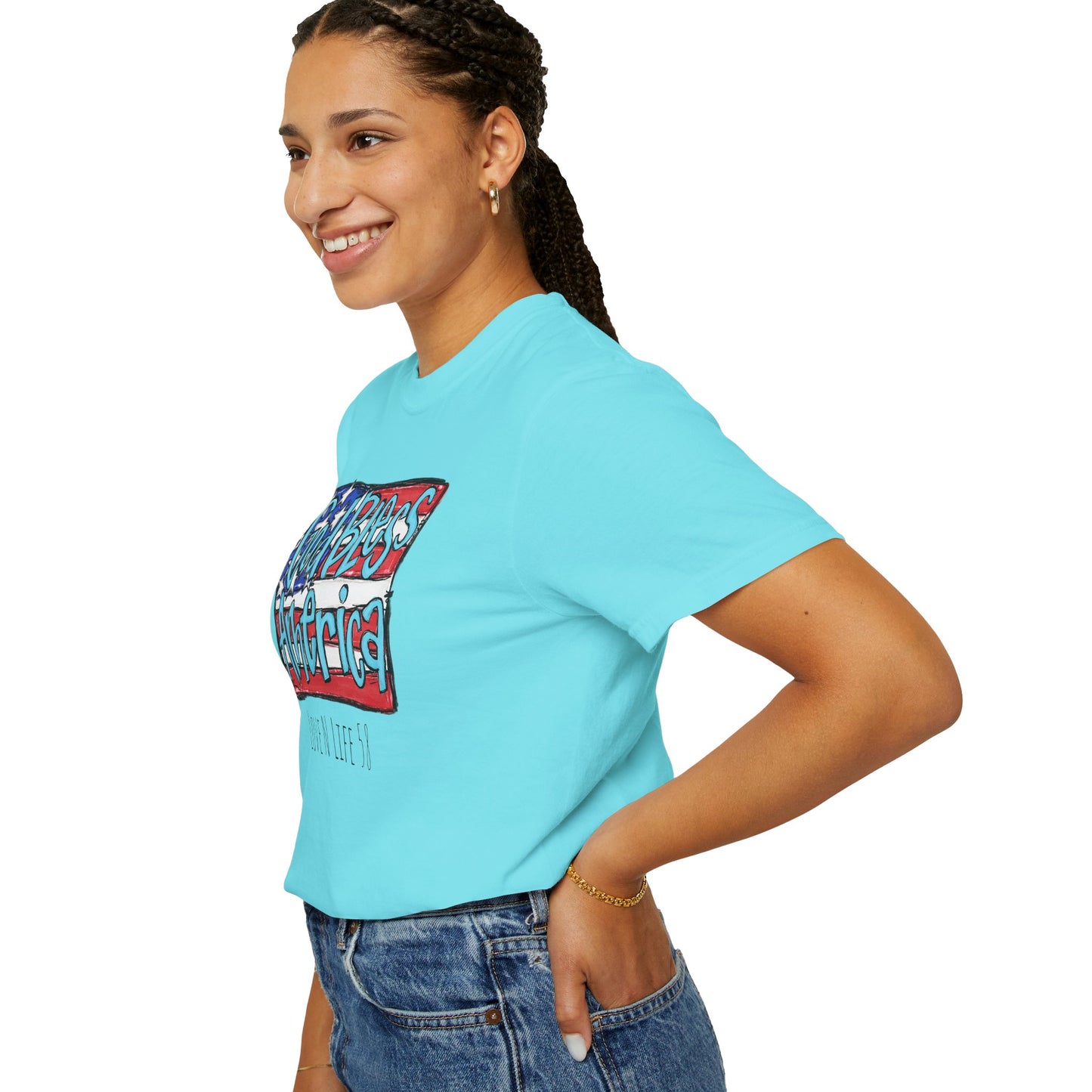 God Bless America Tee -Comfort Colors