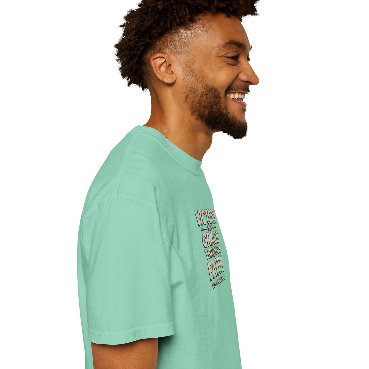 Victory By Grace Through Faith Tee -Comfort Colors