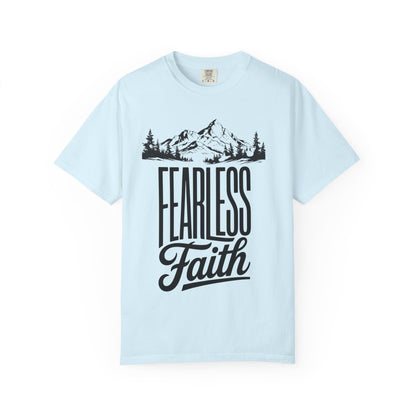 Fearless Faith Mountain Tee — Inspirational Christian Tee
