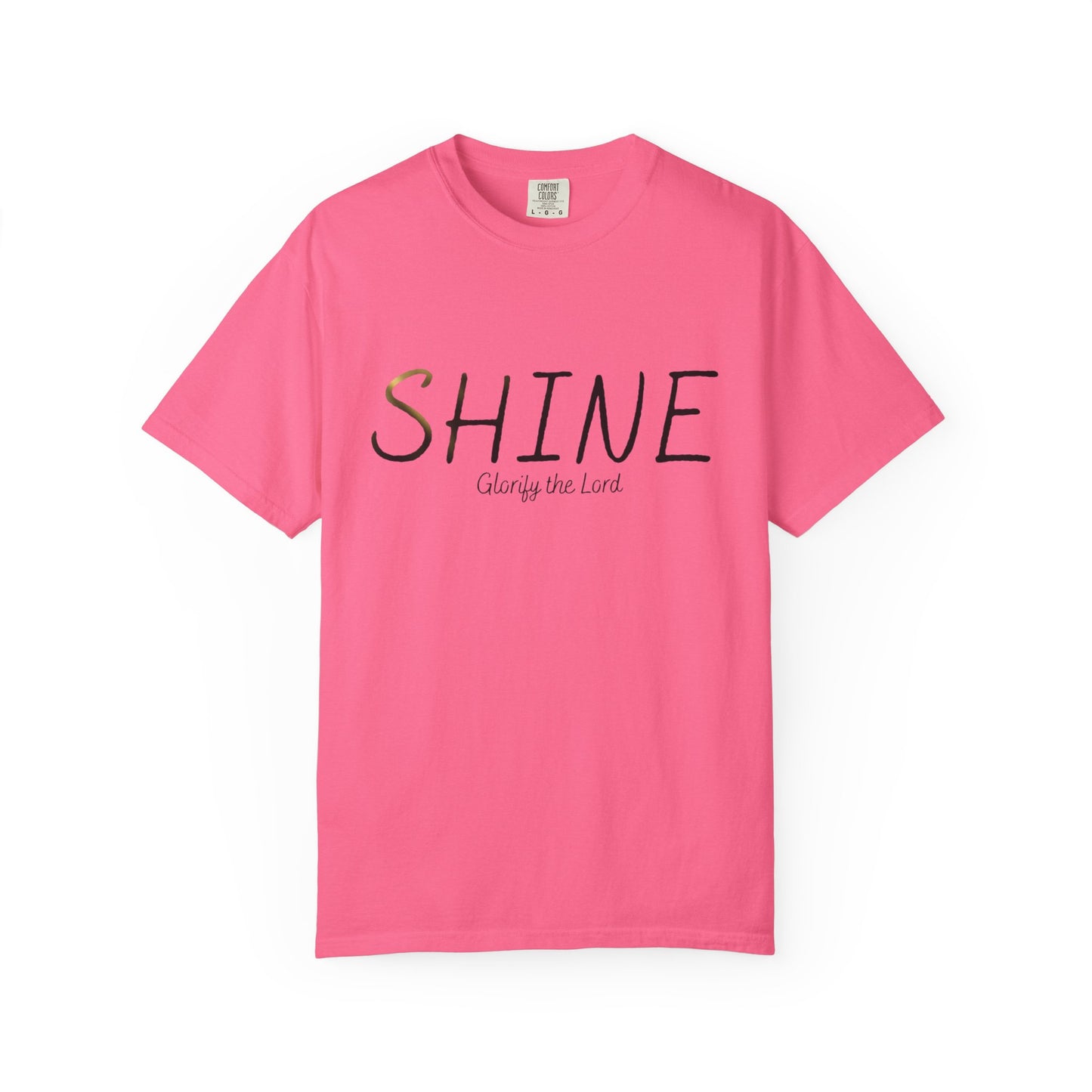 “Shine” Glorify the Lord Tee - Comfort Colors